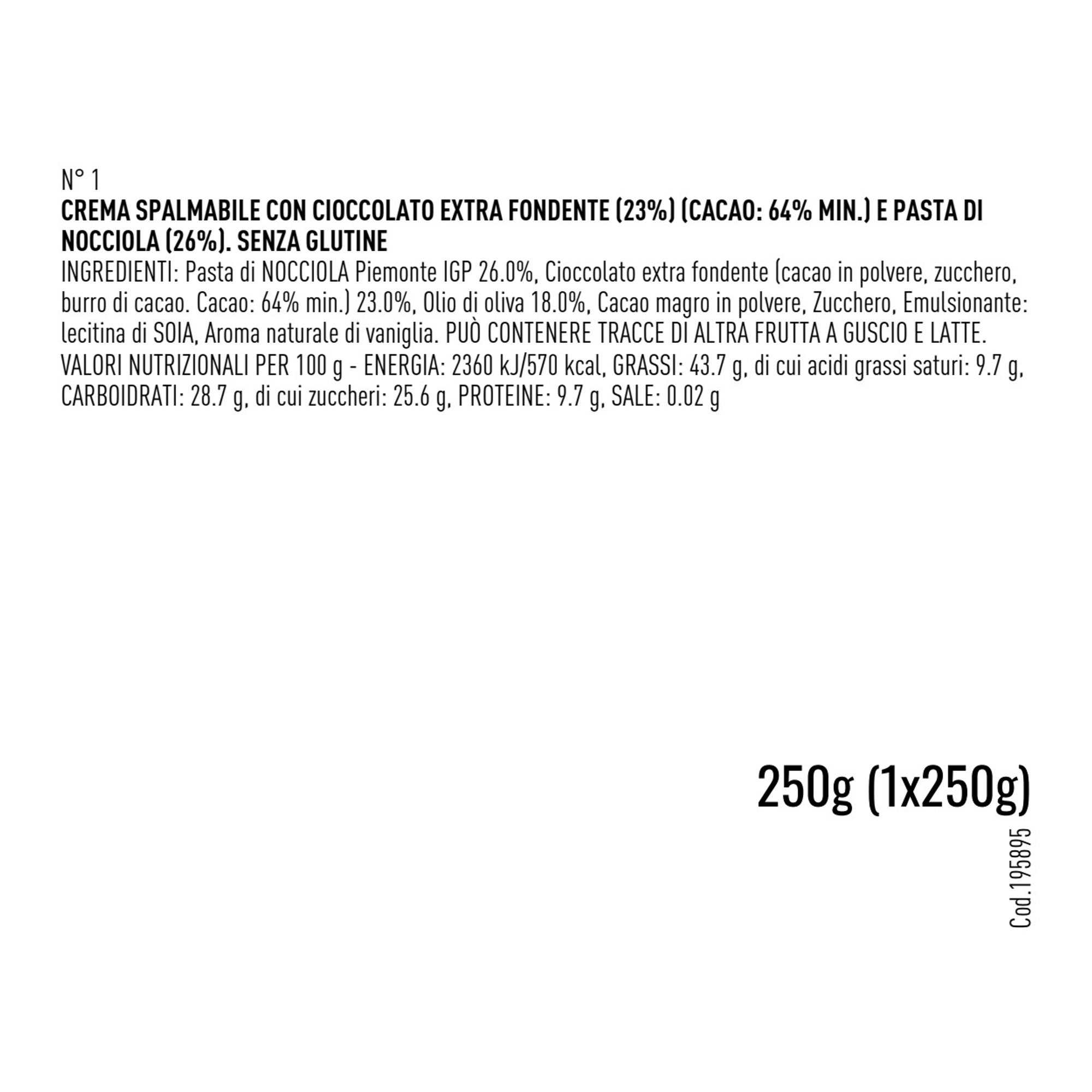 3 pots - Crèmes "Suprema Nocciola, Fondente et Gianduia 50%" Venchi vista2