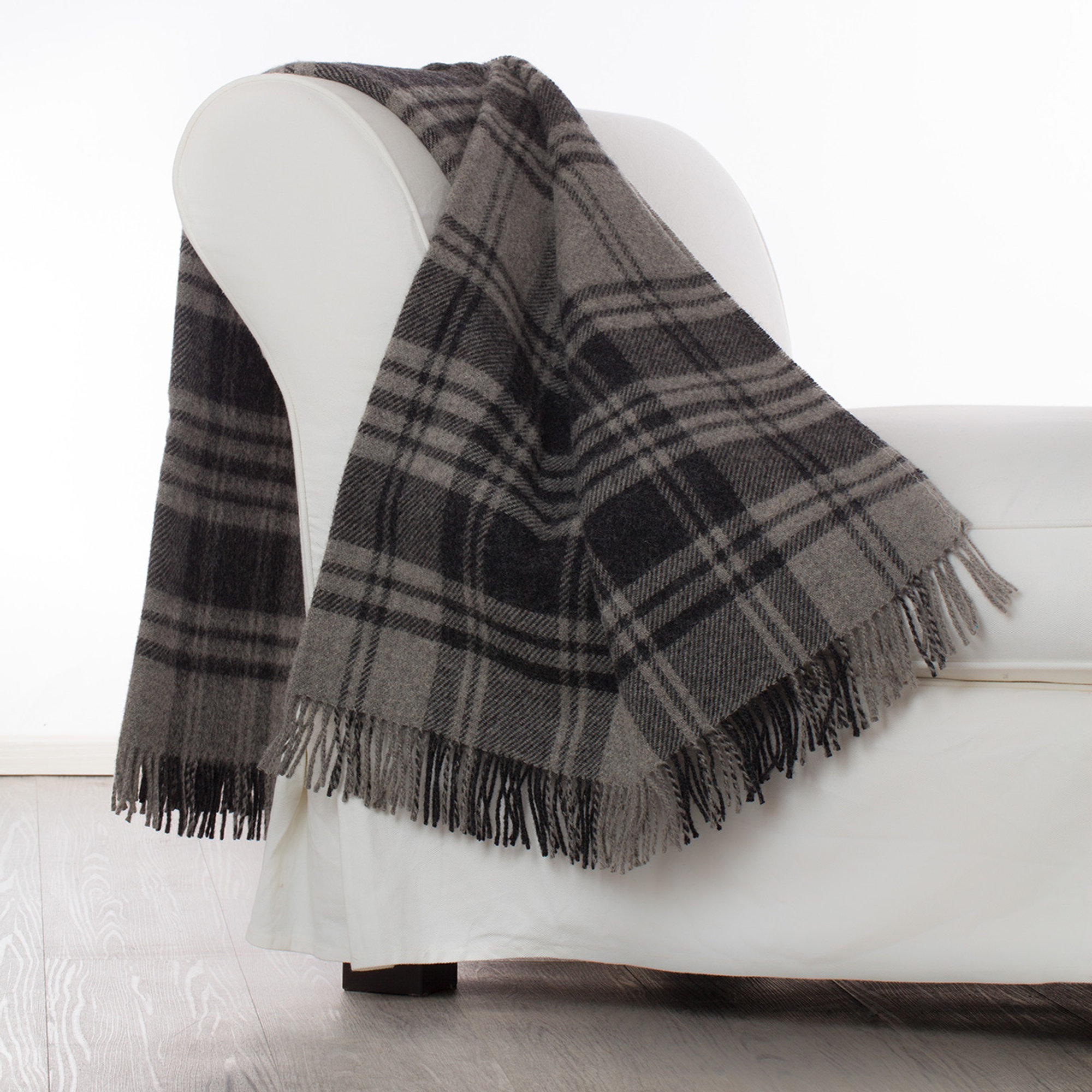 Plaid MULL, grigio Lane Rossi Natale vista1