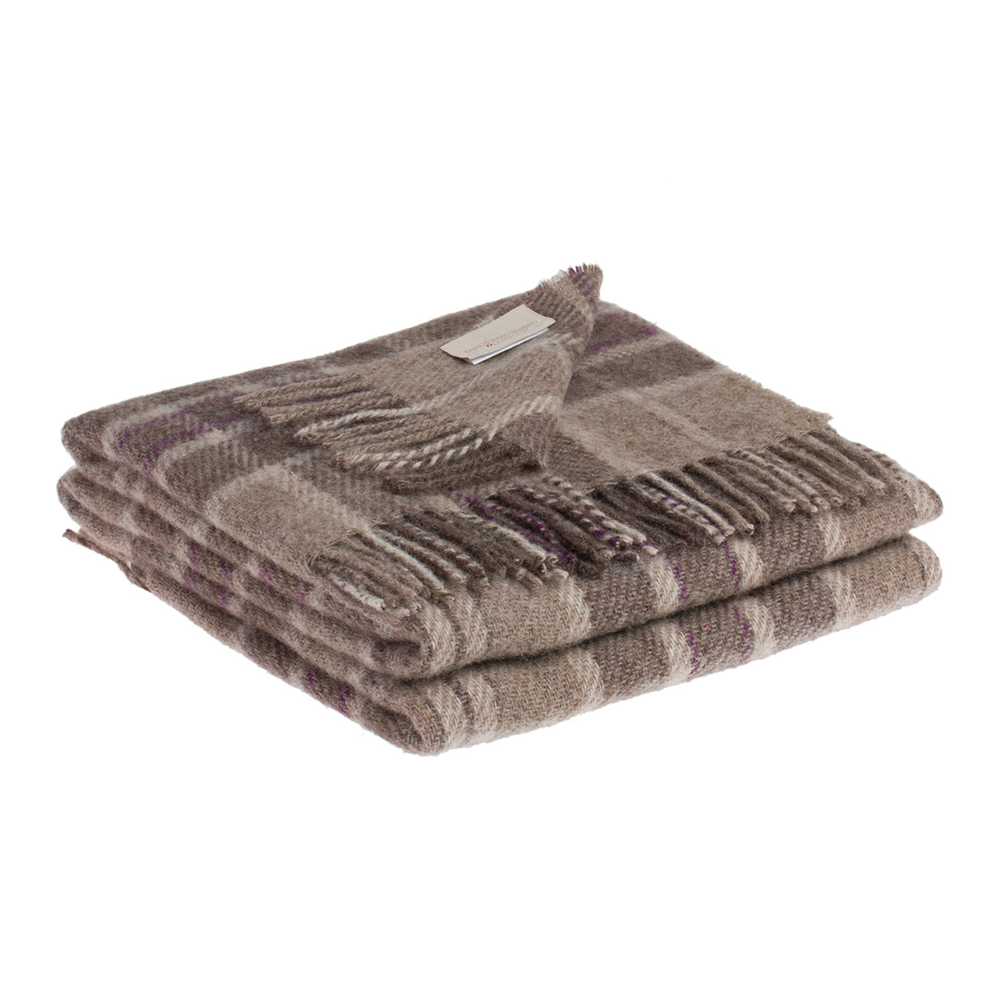 Plaid LEVICO, marrone Lane Rossi Natale vista0