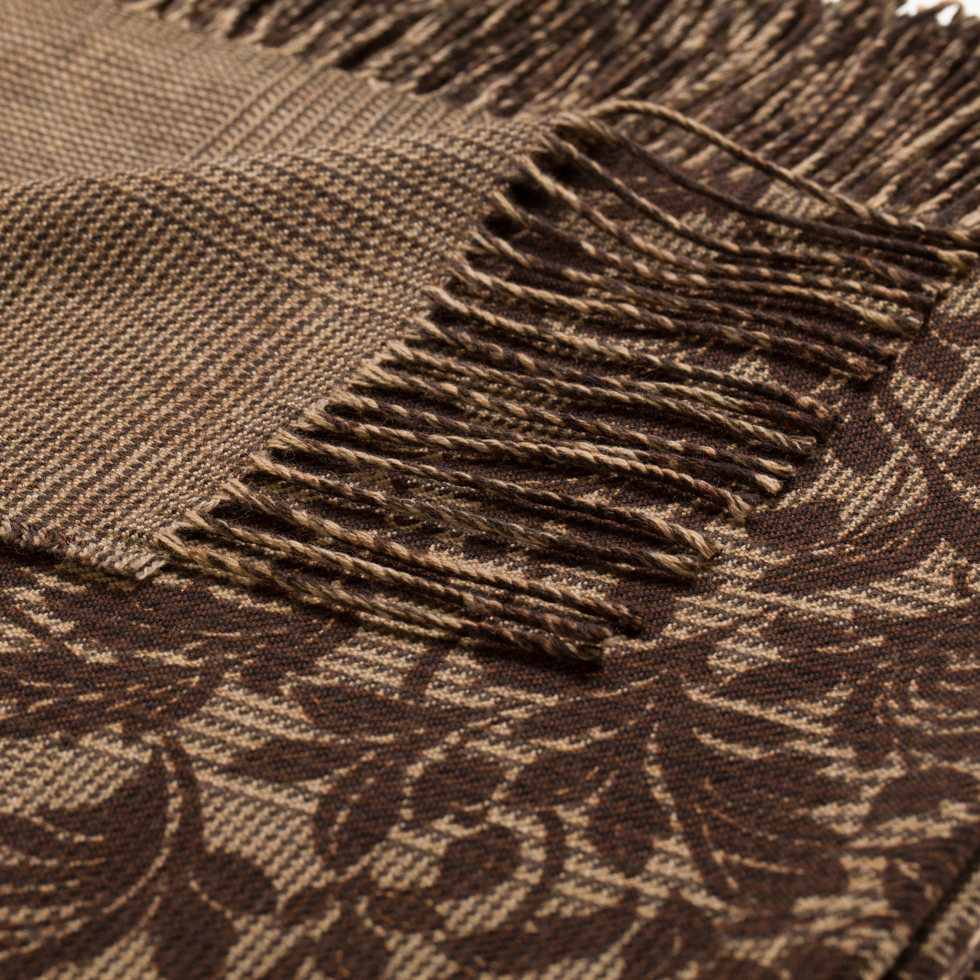Plaid WARM G., marrone Lane Rossi Natale vista2