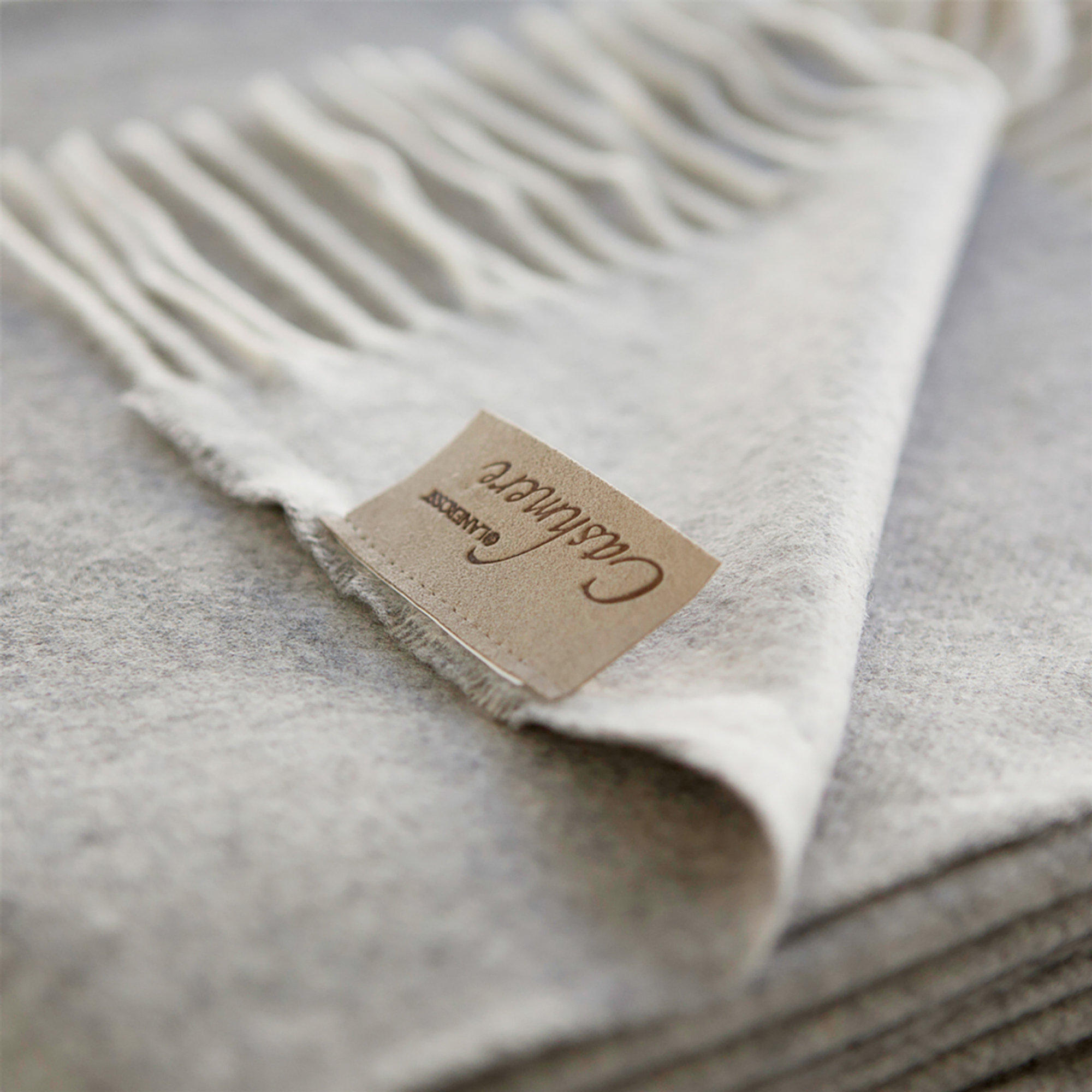 Plaid QUERCIA, grigio Lane Rossi Natale vista2