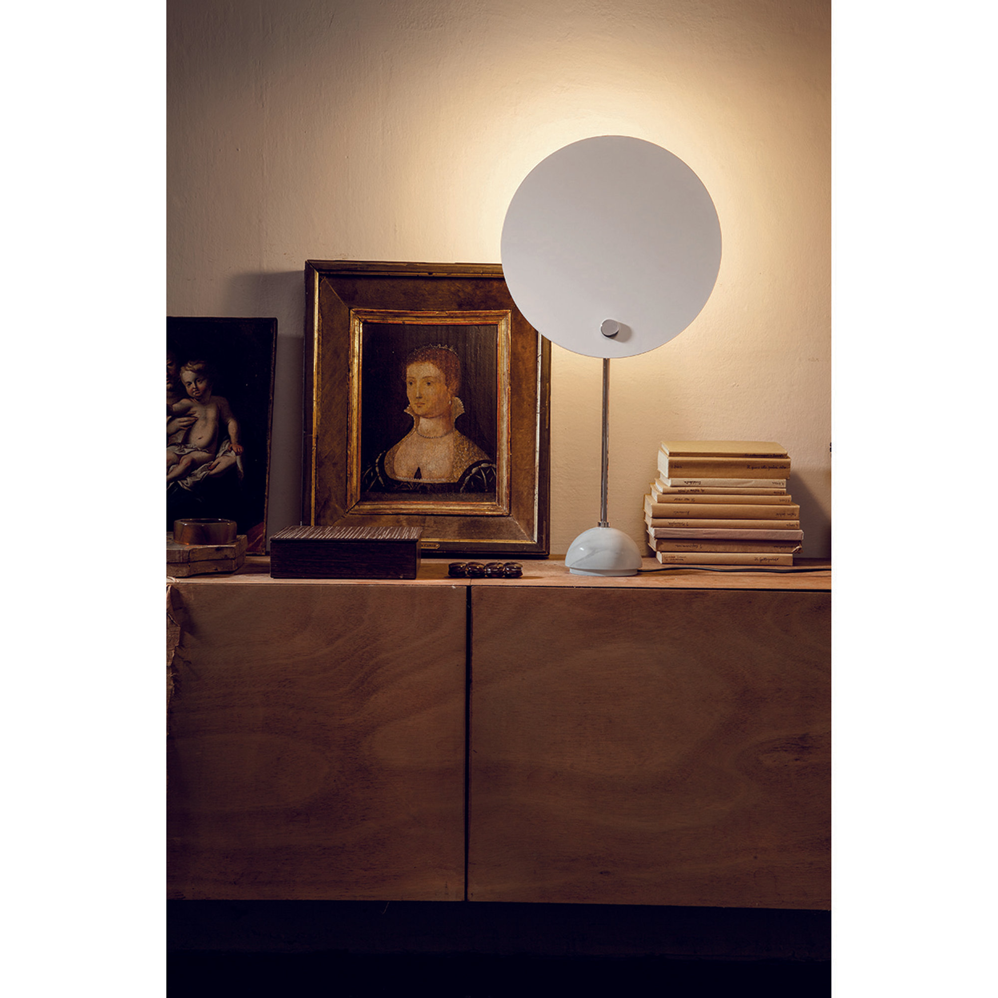 Lampada da tavolo Kuta, bianco/nero marmo Nemo Luci vista2