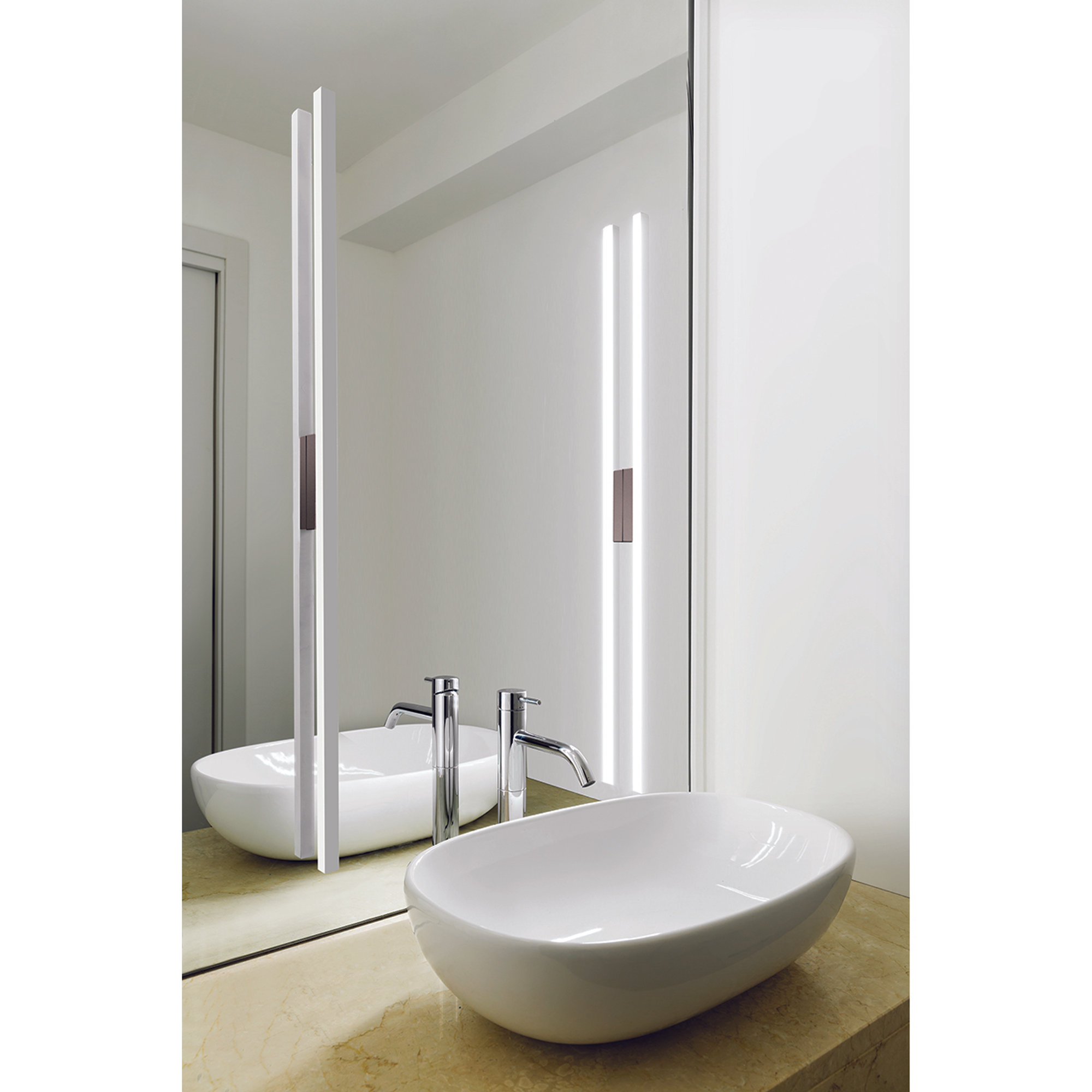 Lampada da parete/soffitto Linescapes, bianco/grigio Nemo Luci vista3