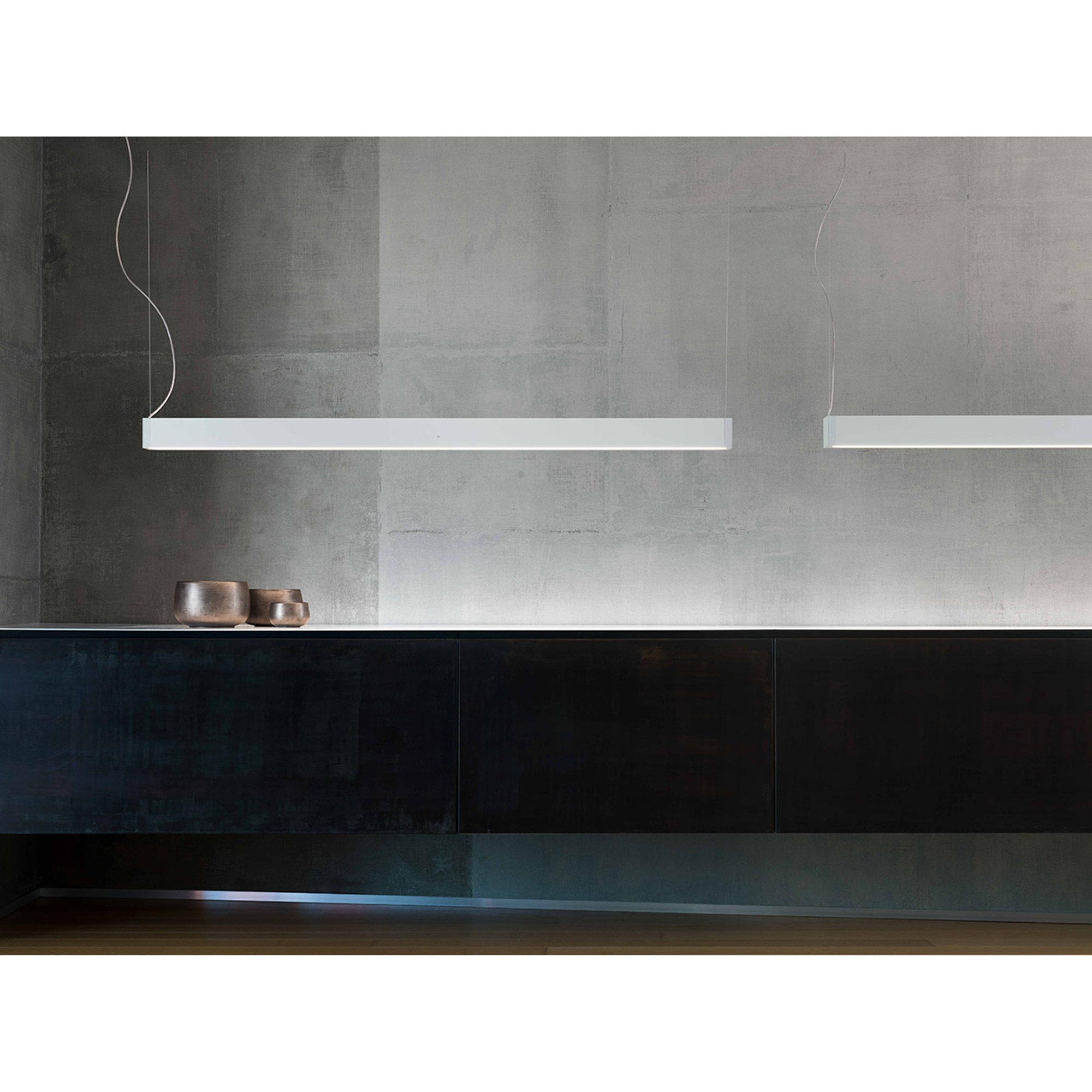 Chandelier a sospensione Tru floor, bianco Nemo Luci vista1