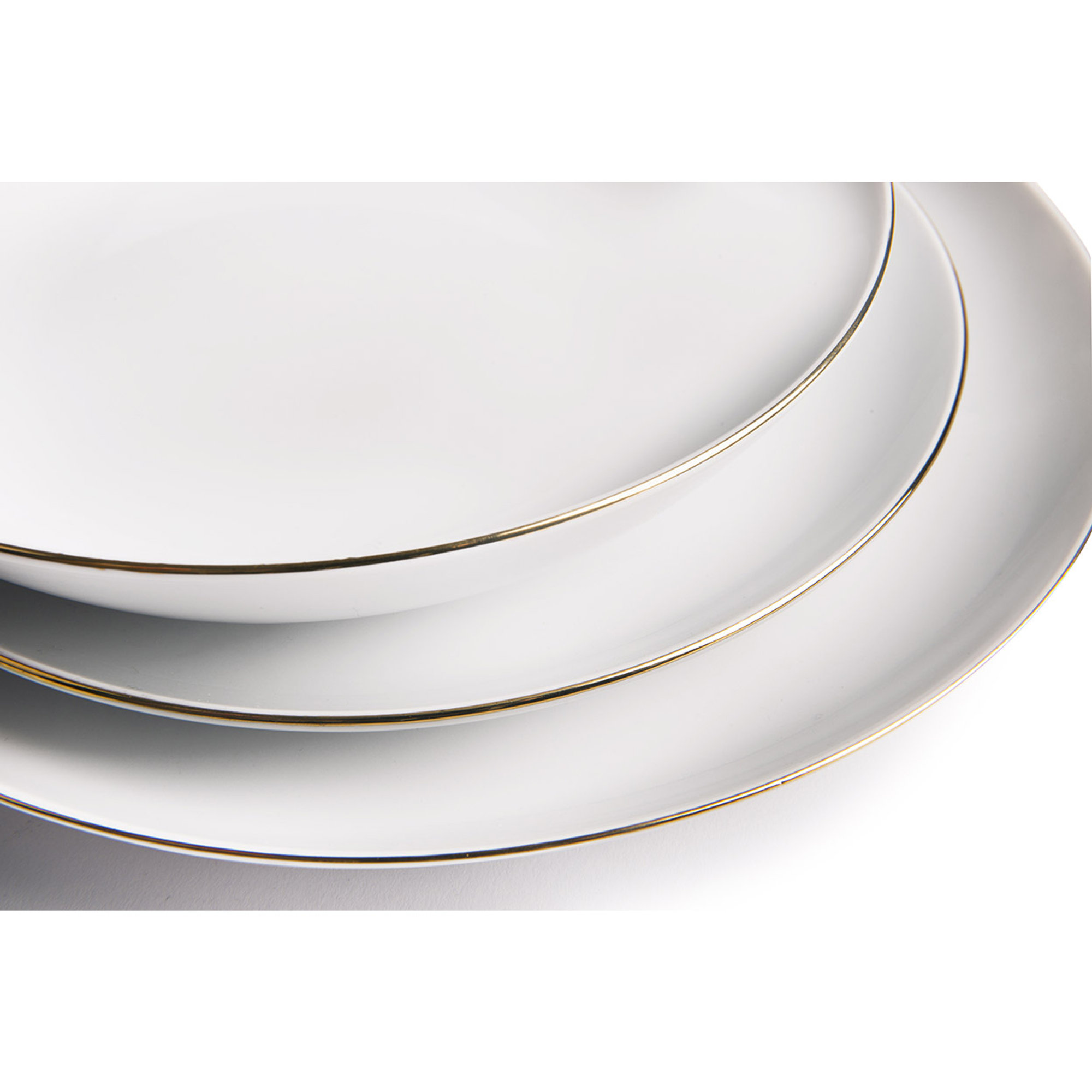 Servizio piatti 18 pz. Gold, bianco/oro Tavola delle feste vista1