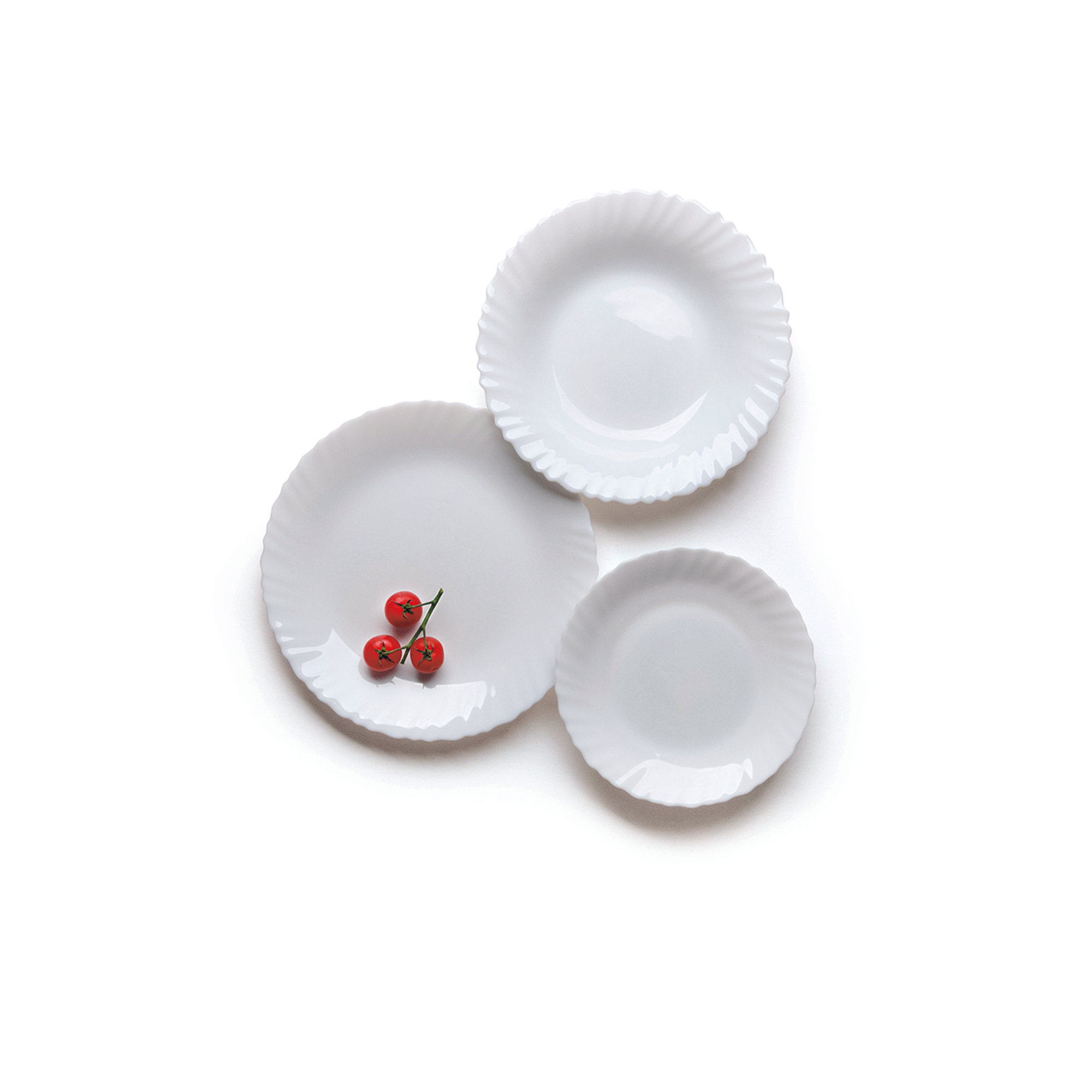 Servizio piatti 18 pz. Wave, bianco Tavola delle feste vista2