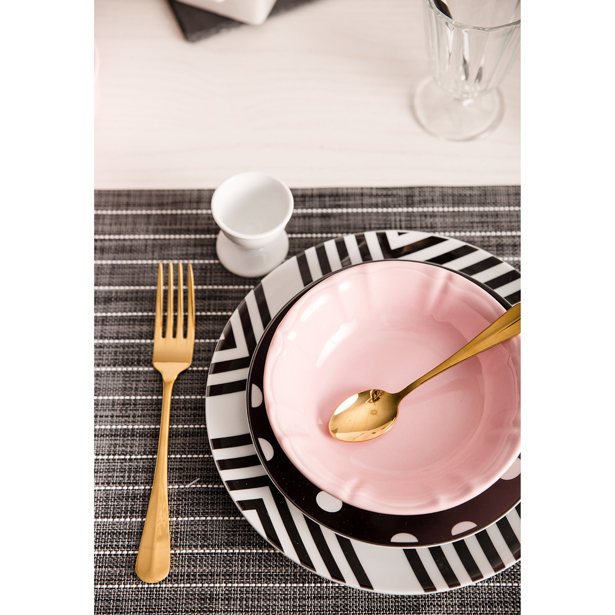 Servizio posate 24 pz. Elite, oro Tavola delle feste vista2