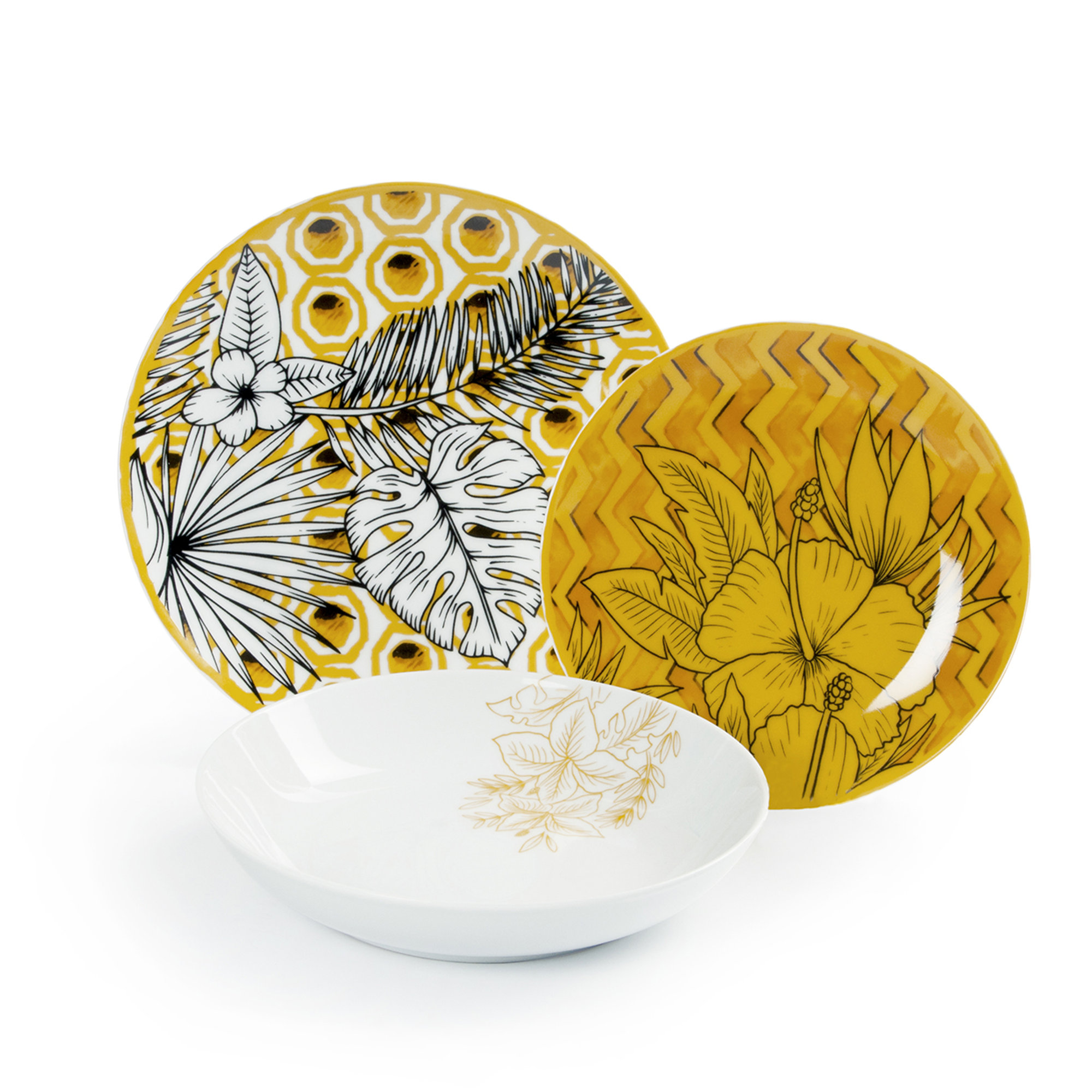 Servizio piatti 18 pz. Flower Power, assortiti Tavola delle feste vista5