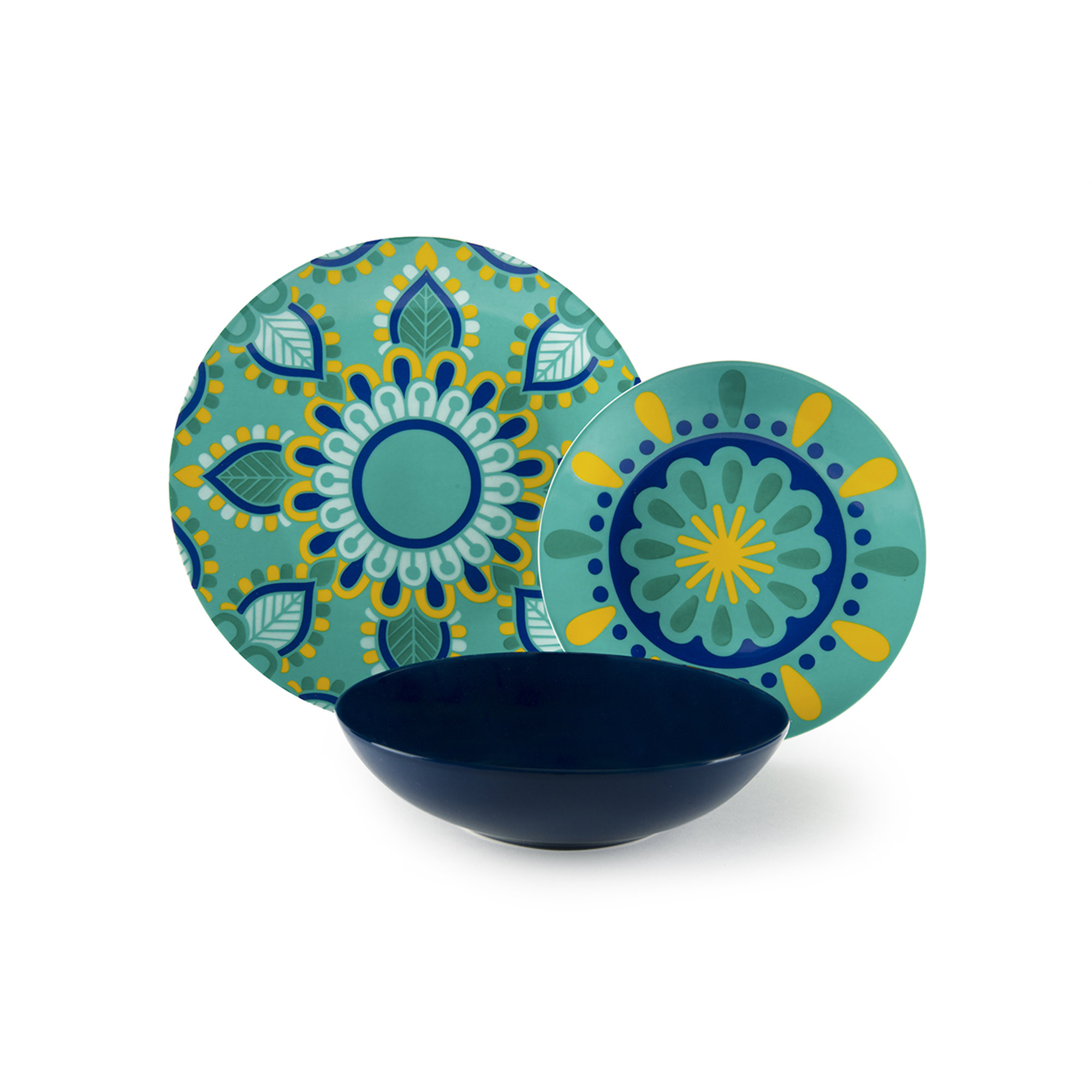 Servizio piatti 18 pz. Mandala Mediterrraneo, assortiti Tavola delle feste vista4