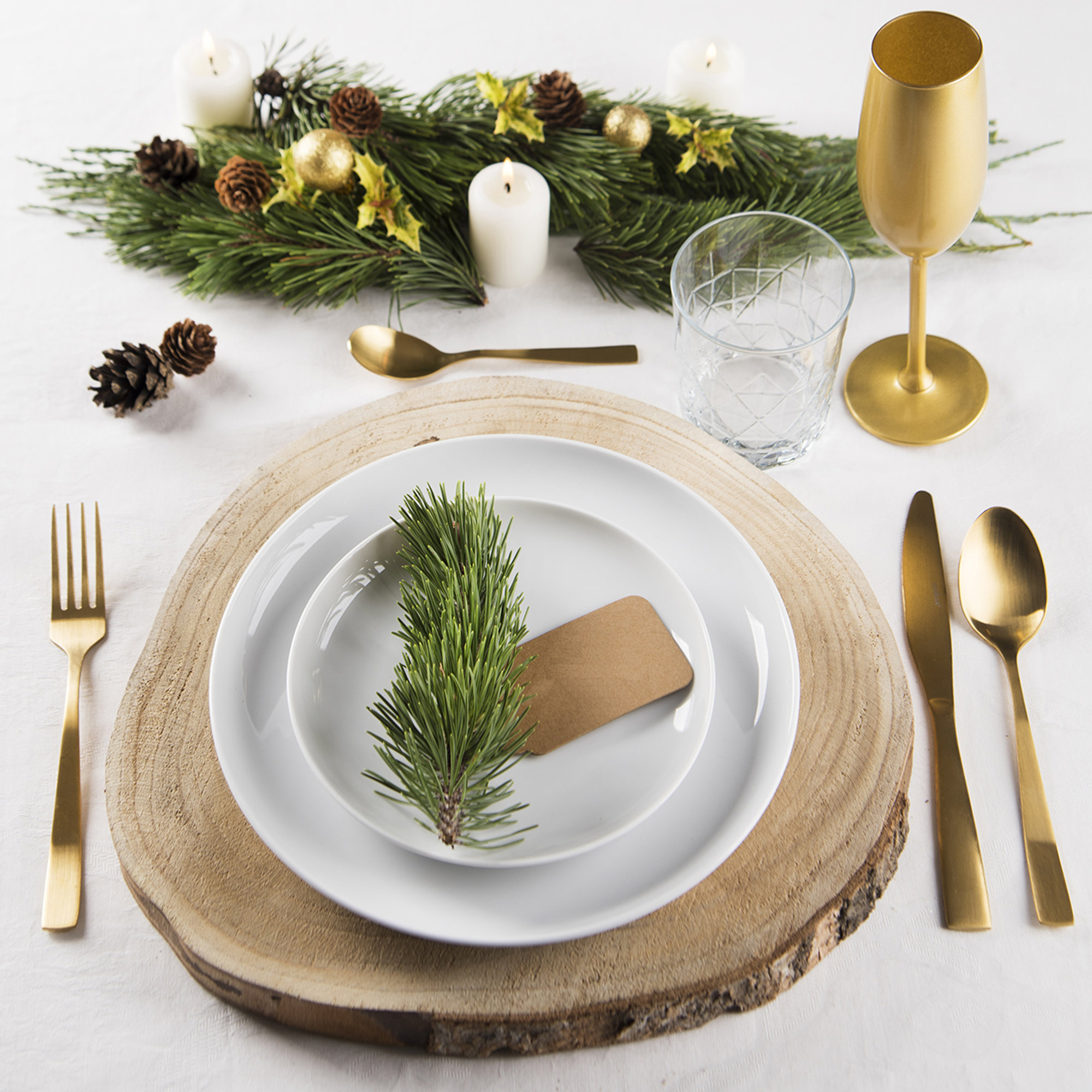 Servizio posate 16 pz. Shadow, oro Tavola delle feste vista3