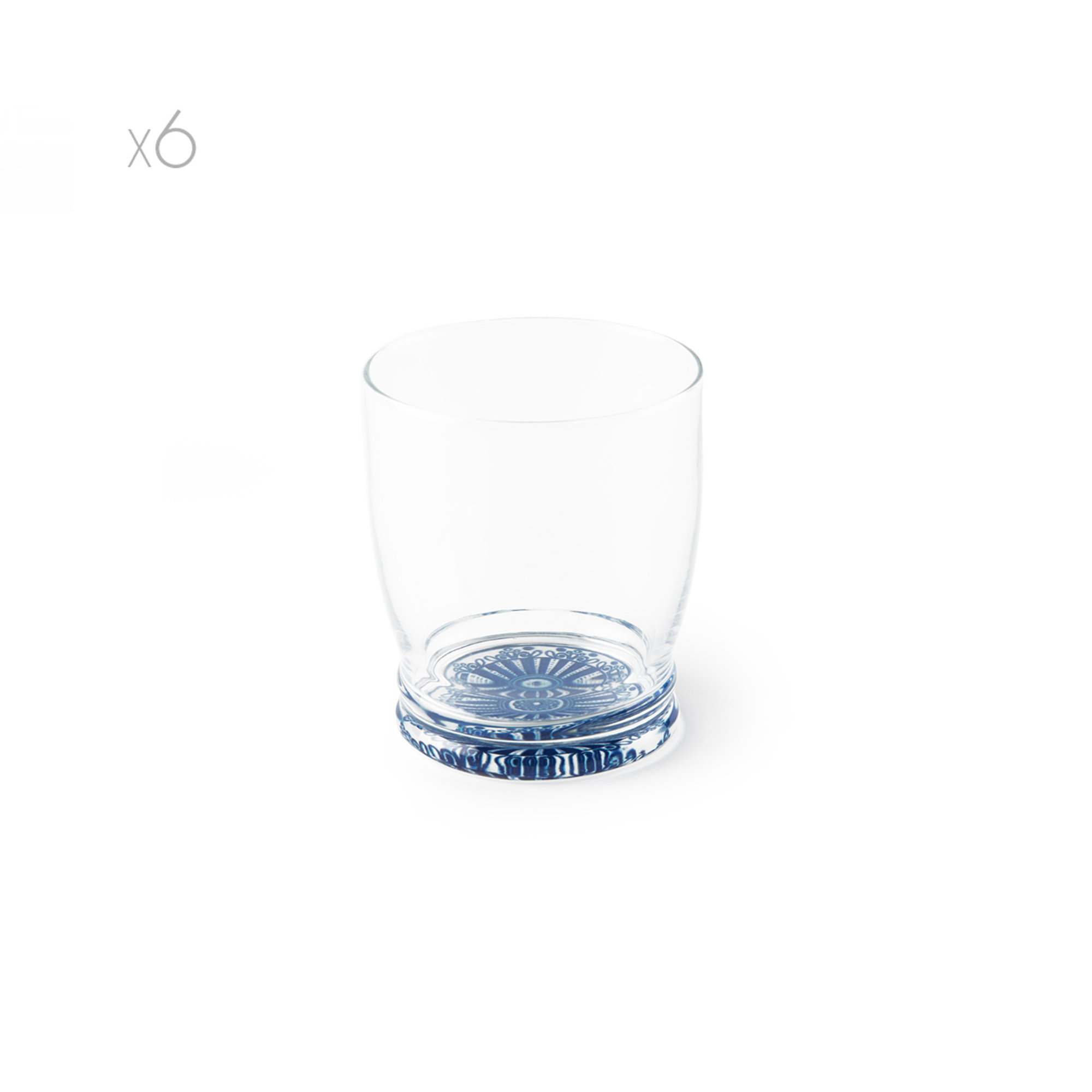 Set 6 bicchieri Boheme, blu Tavola delle feste vista0