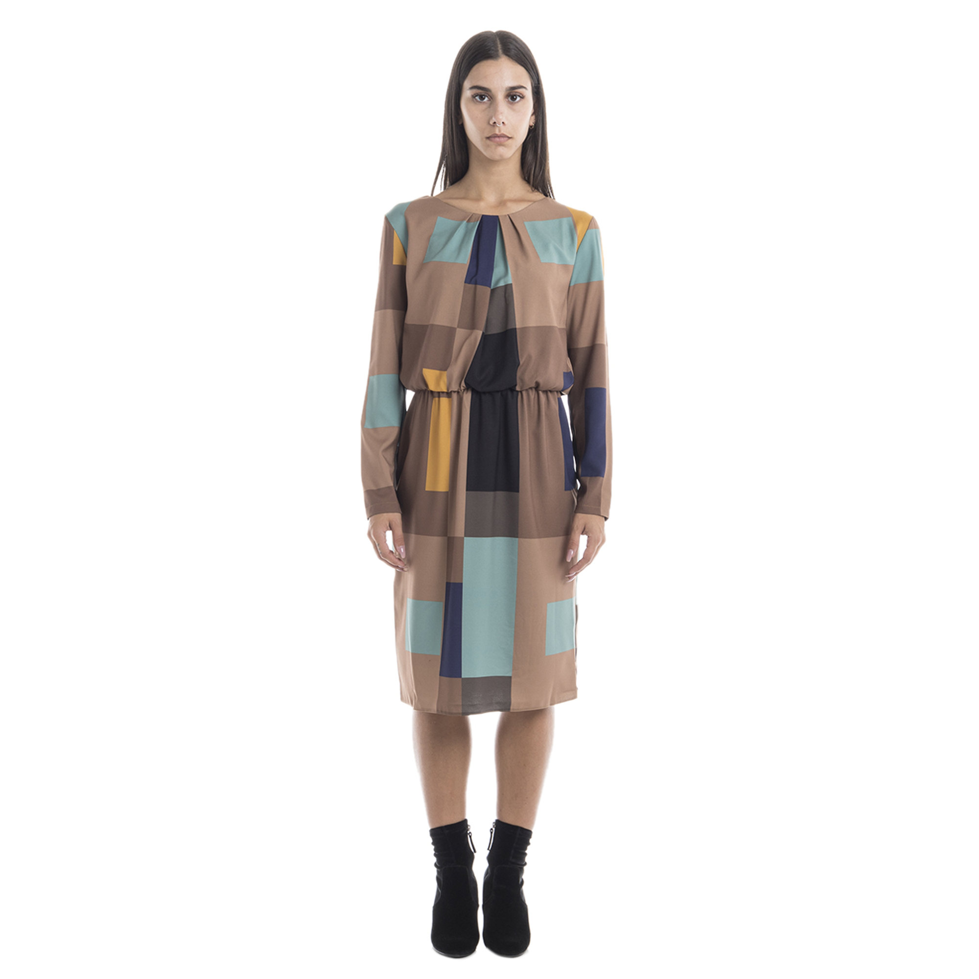 Abito con fantasia geometrica multicolor Sandro Ferrone vista0