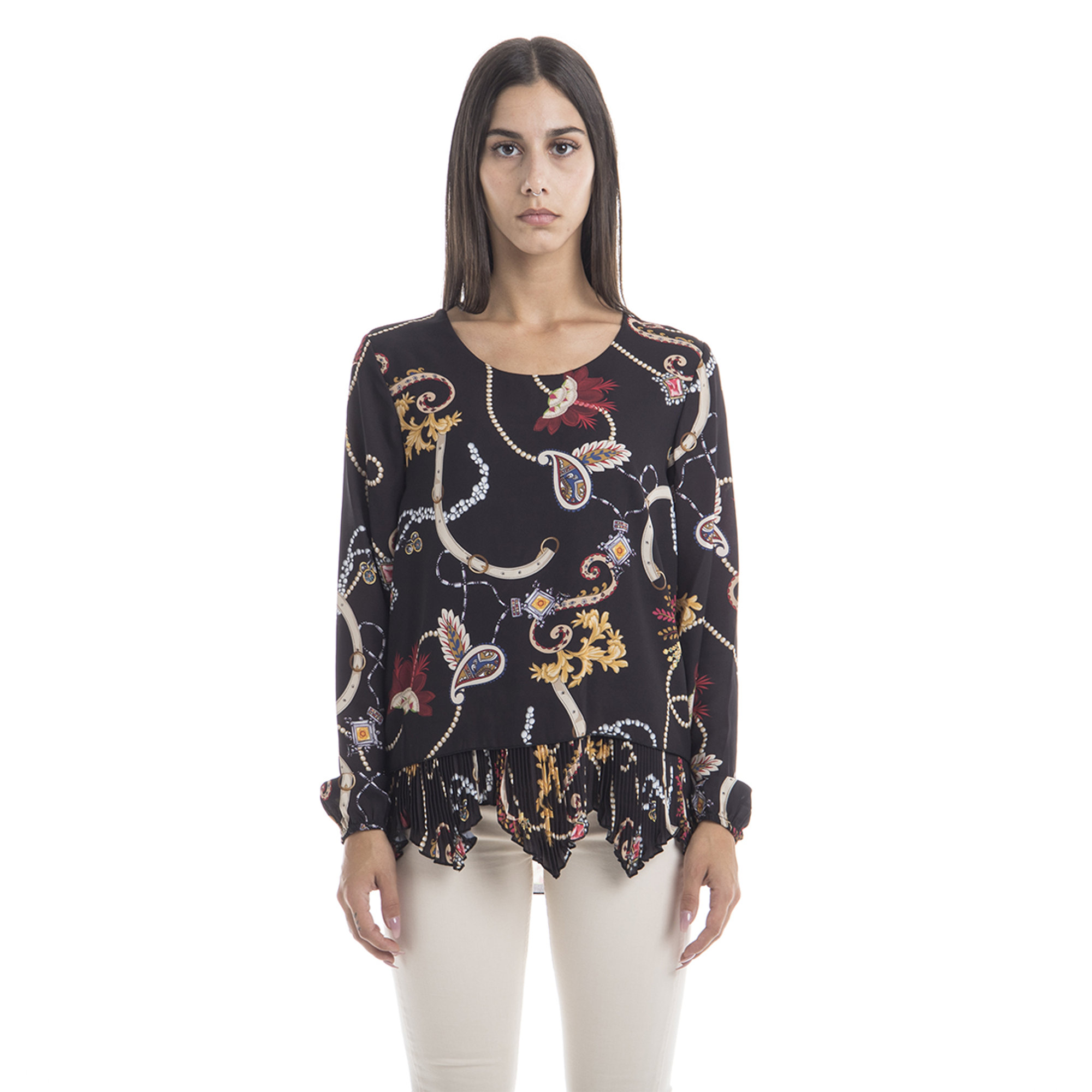 Blusa a fantasia multicolor Sandro Ferrone vista0