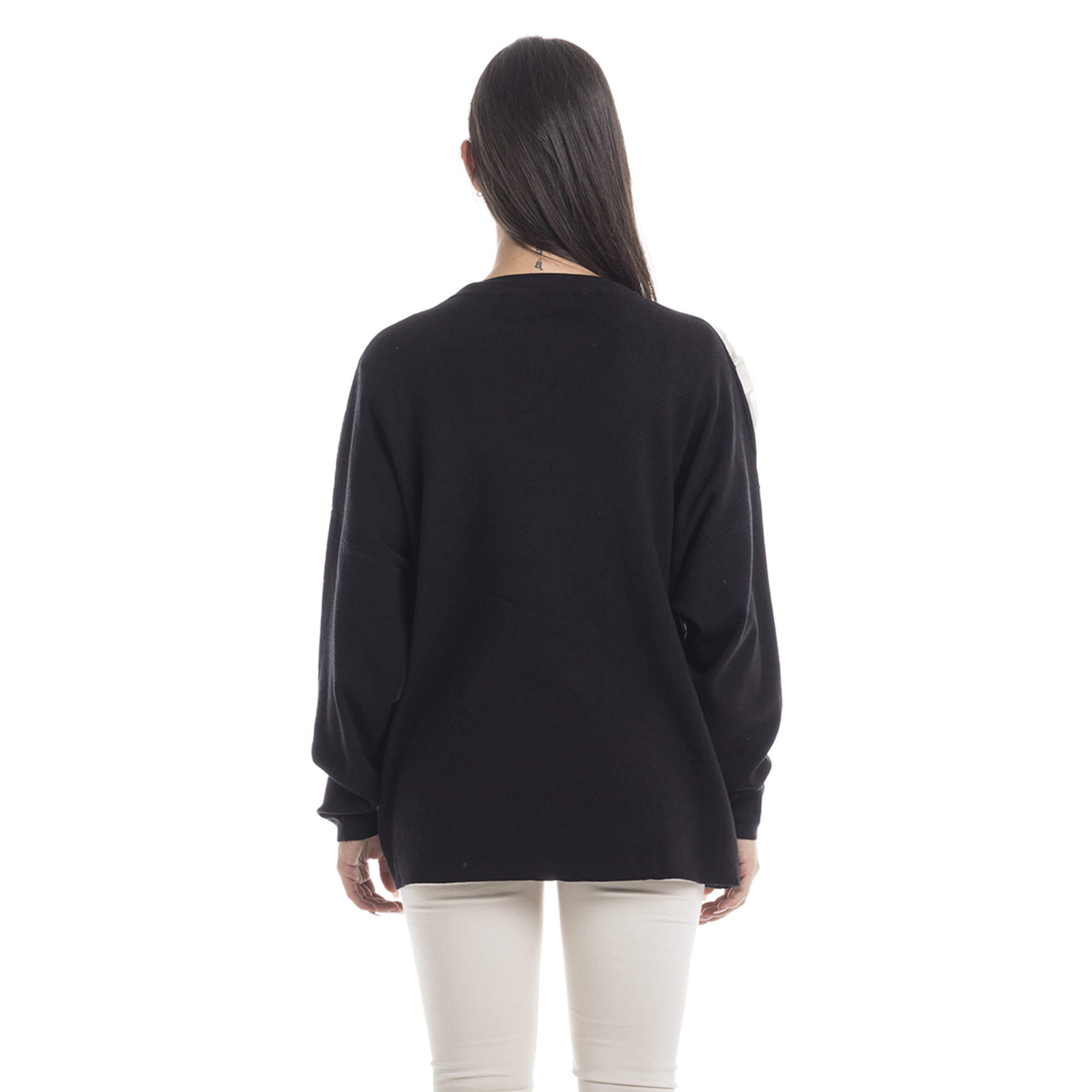 Maglia con rouches a contrasto Sandro Ferrone vista2