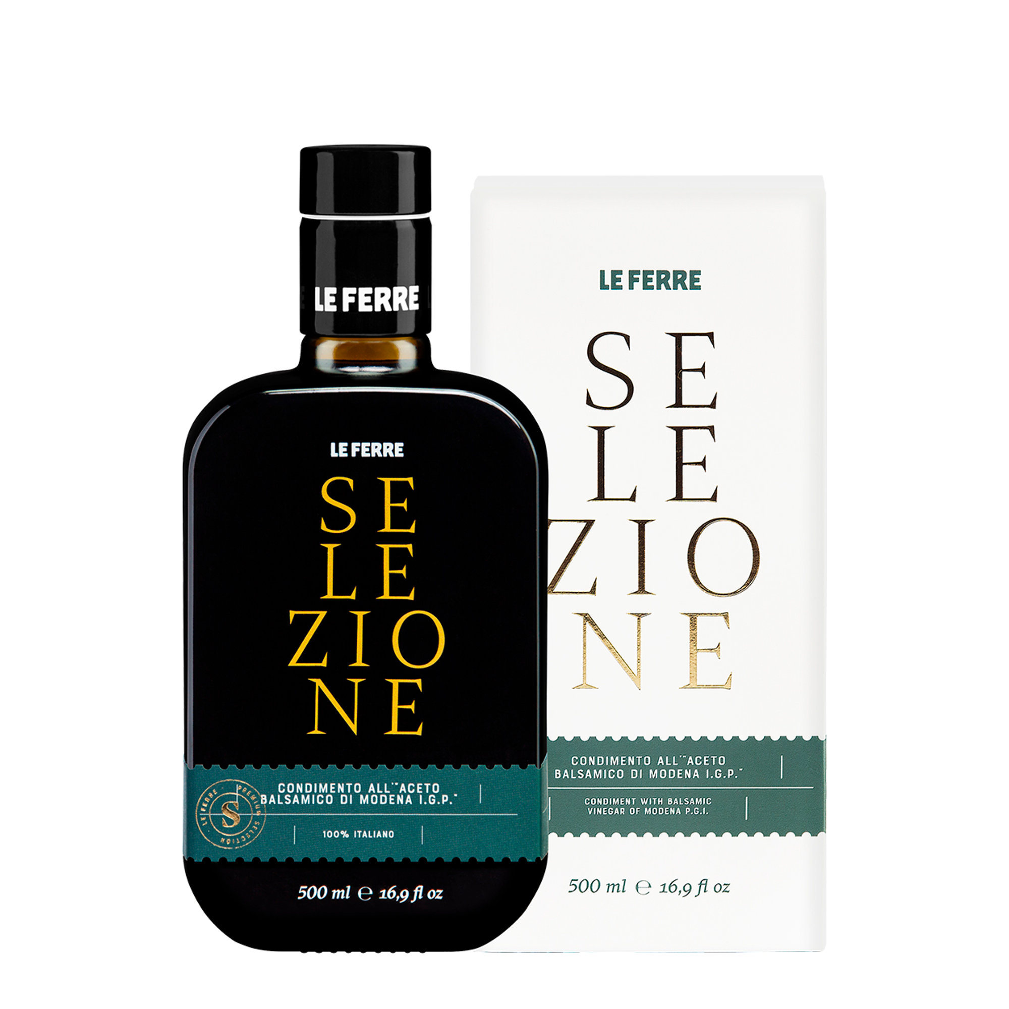 3 botellas - Condimento con Vinagre Balsámico de Módena IGP densidad 1,24 de 0,50 lt. "SELECCIÓN" - LA DENSA Le Ferre vista1