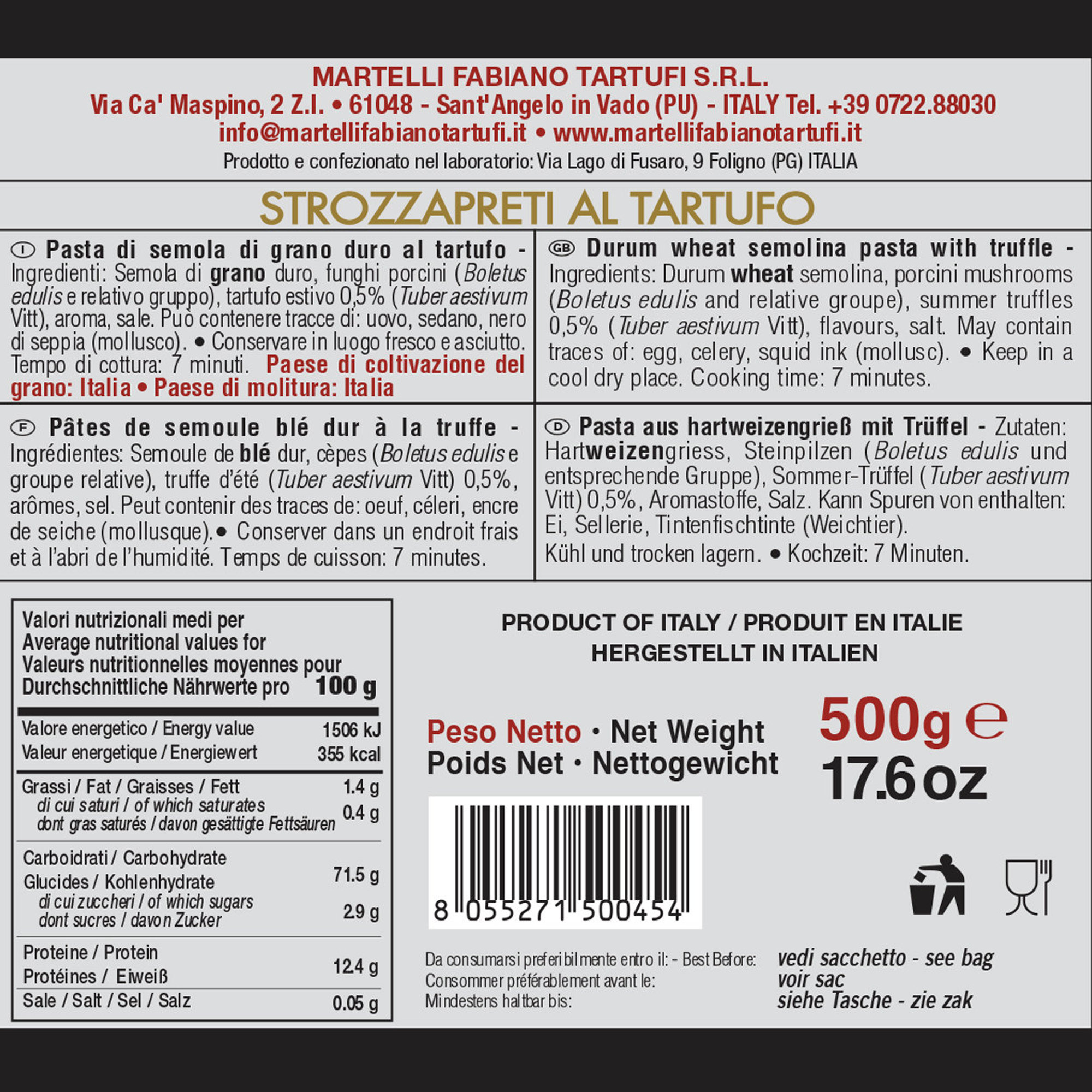 Confezione regalo Tanatos Martelli Fabiano Tartufi vista6
