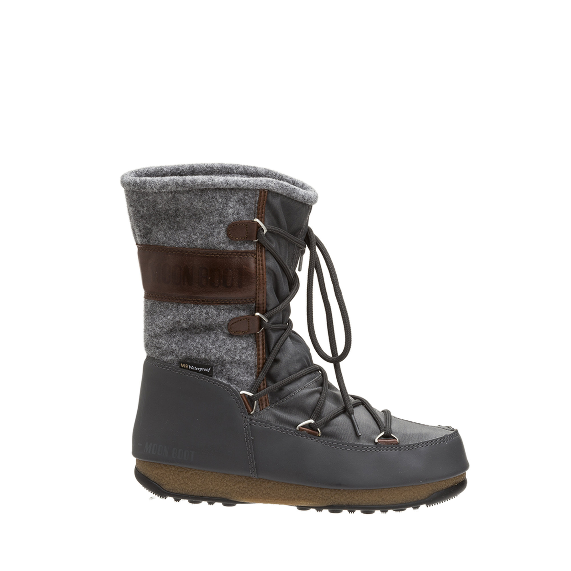 Stivali Vienna felt in nylon e feltro grigio Moon Boot vista0