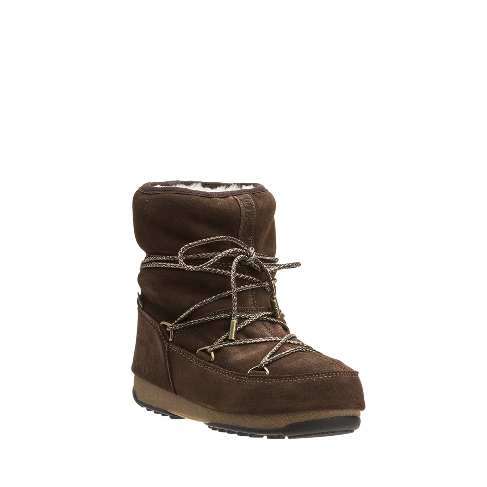 Stivali bassi in suede marrone Moon Boot vista1