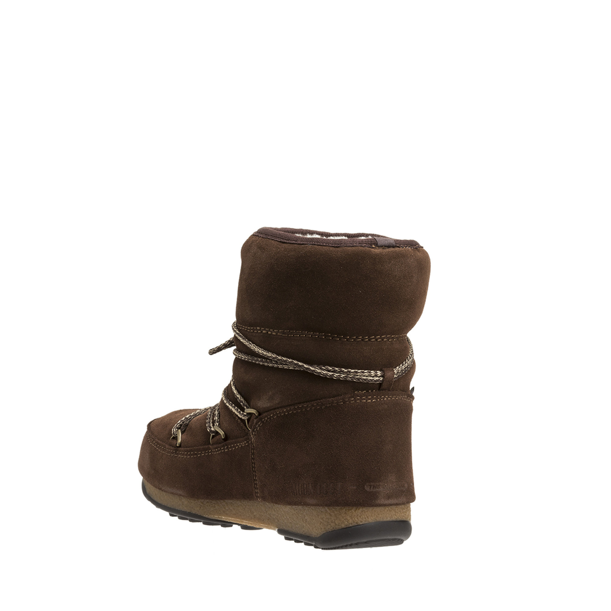Stivali bassi in suede marrone Moon Boot vista2