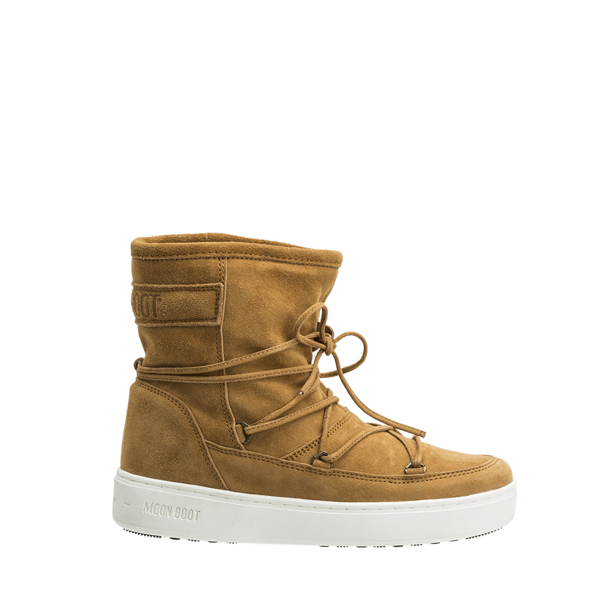 Stivaletti Pulse mid in pelle scamosciata whisky Moon Boot vista0