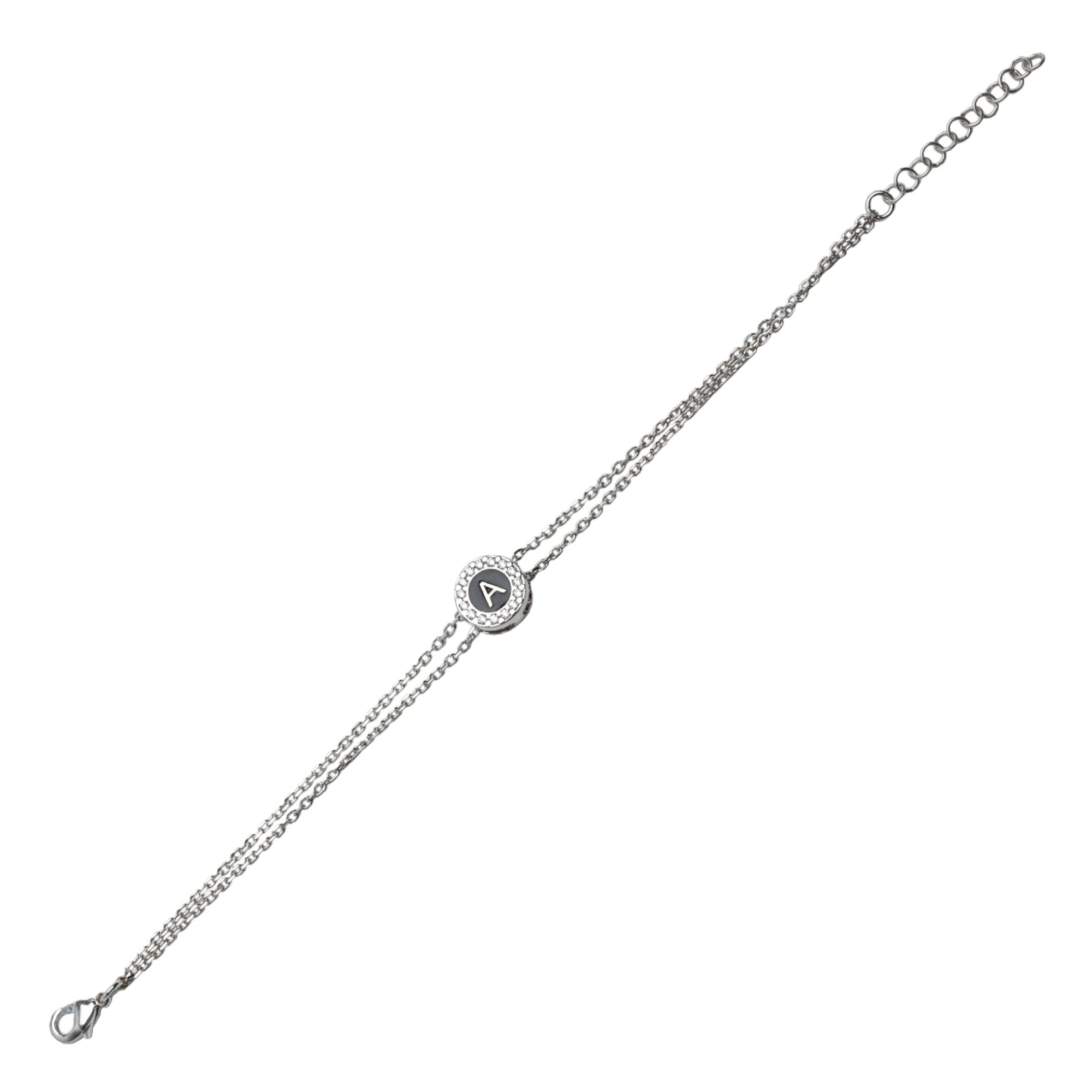 Braccialetto lettera A Silverart vista1
