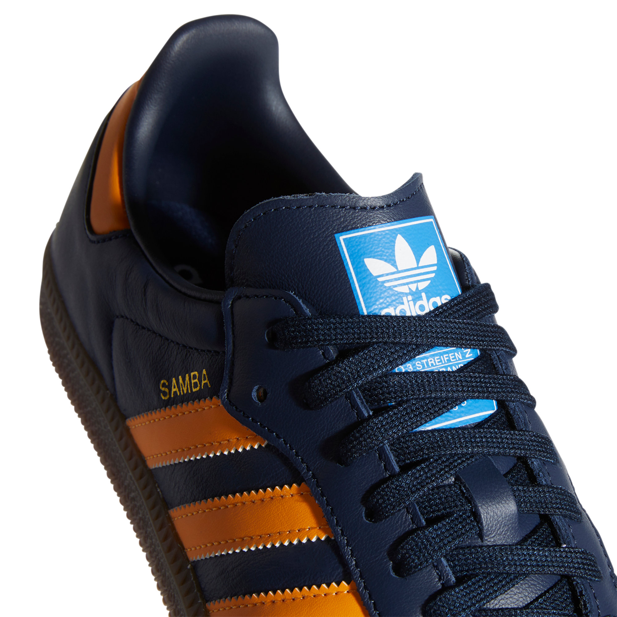 Scarpe Samba OG blu e giallo ADIDAS vista3