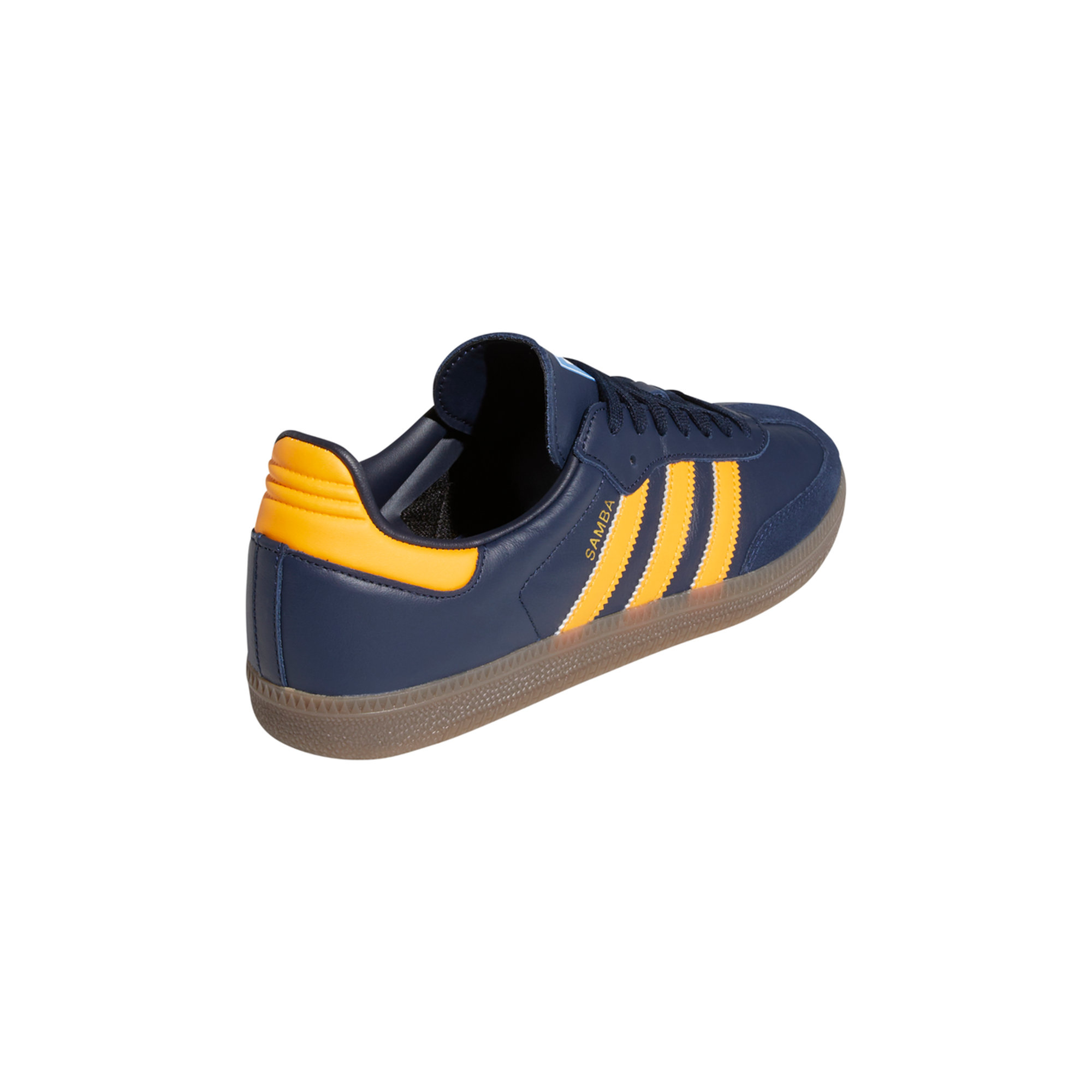Scarpe Samba OG blu e giallo ADIDAS vista4