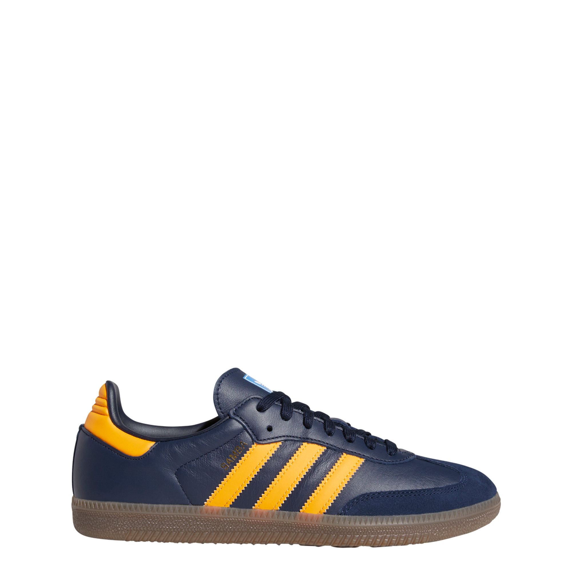 Scarpe Samba OG blu e giallo ADIDAS vista0