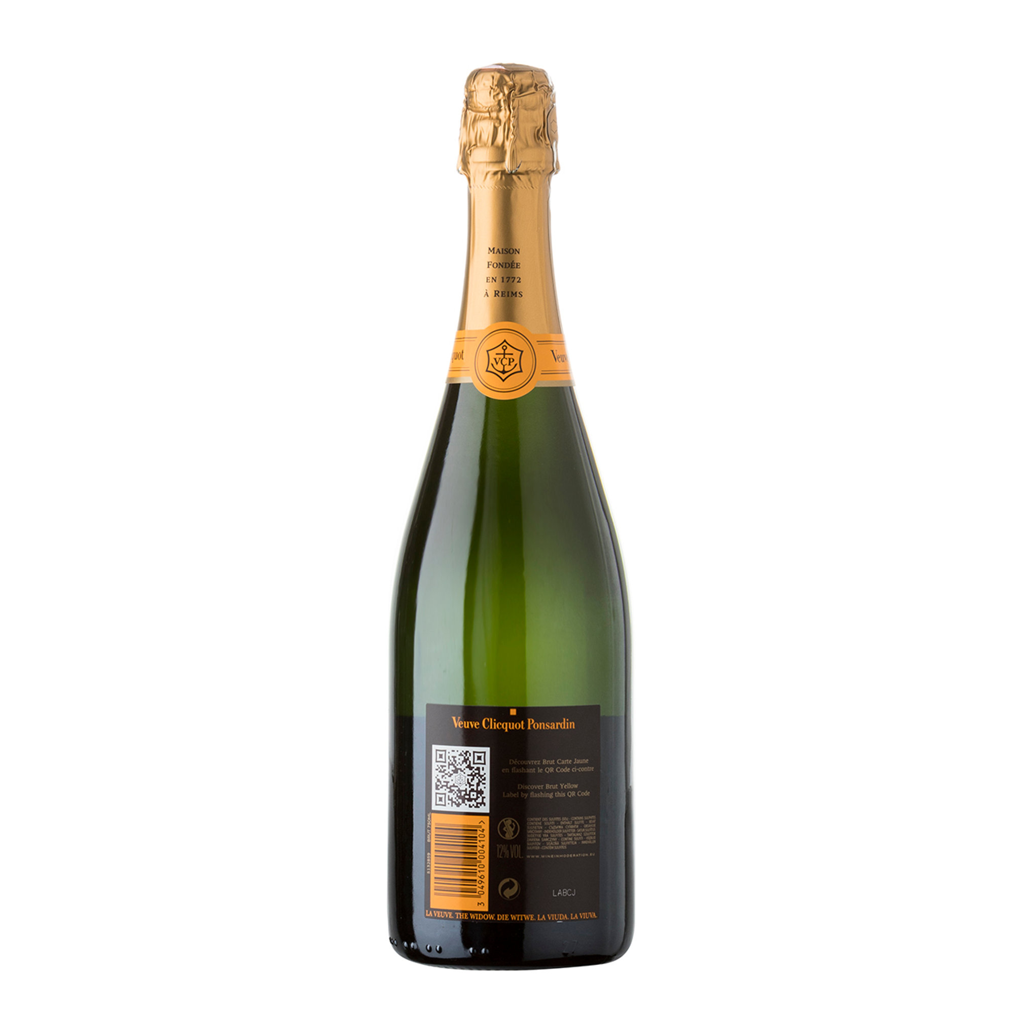 1 botella - Champagne Yellow Label Veuve Clicquot vista2