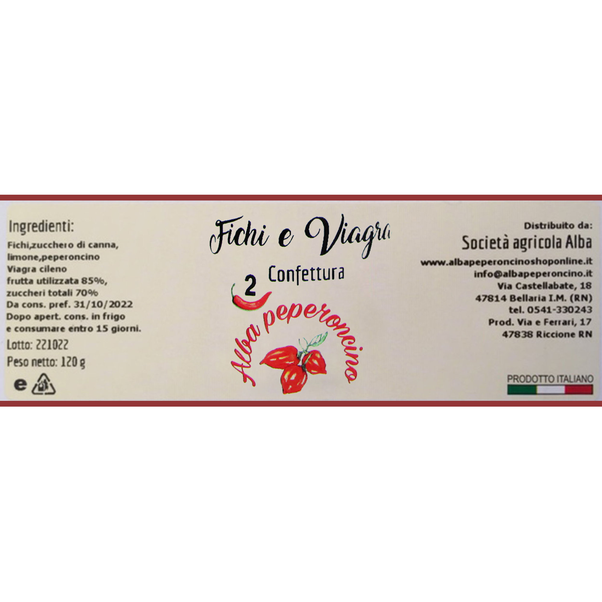 Kit Confetture 100 gr: 1 Fichi e Viagra Cileno - 1 Cipolle e Bhut Jolokia - 1 Pere e Habanero Alba Peperoncino vista2