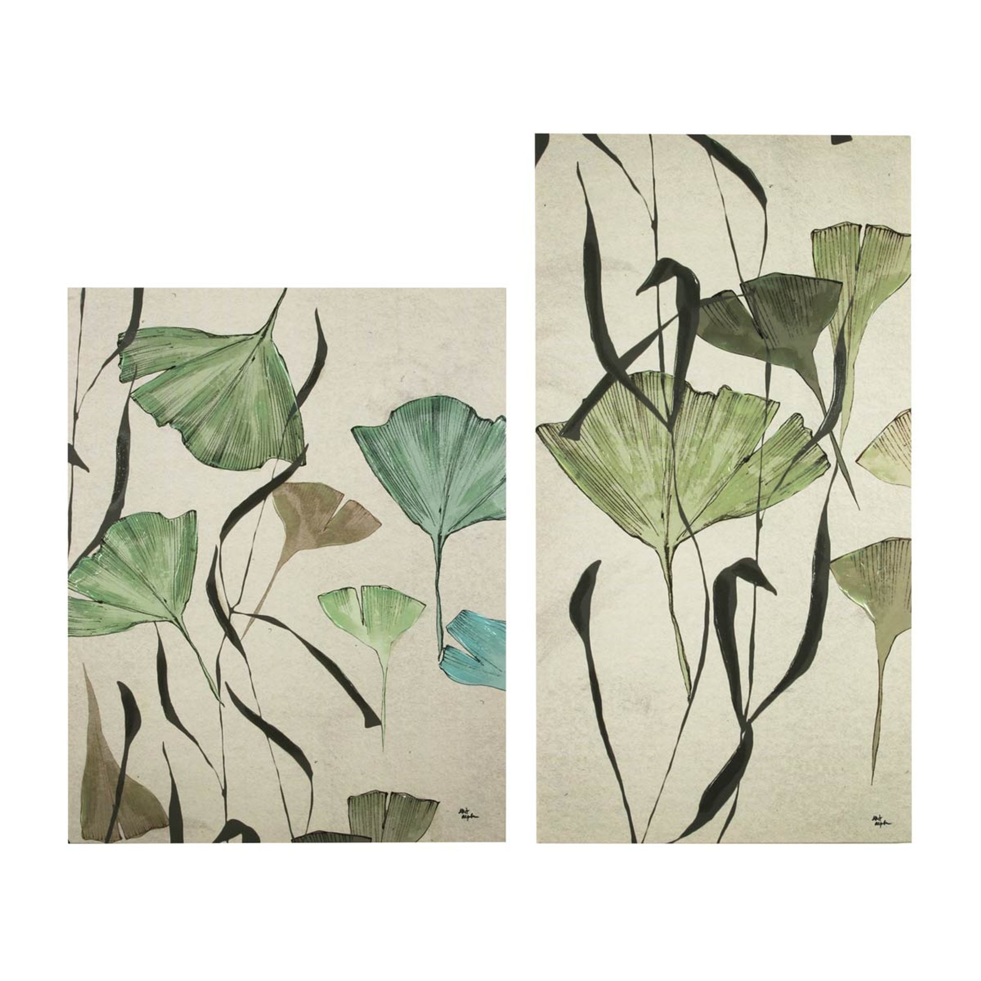 Set 2 quadri ginko Arreda con stile vista0