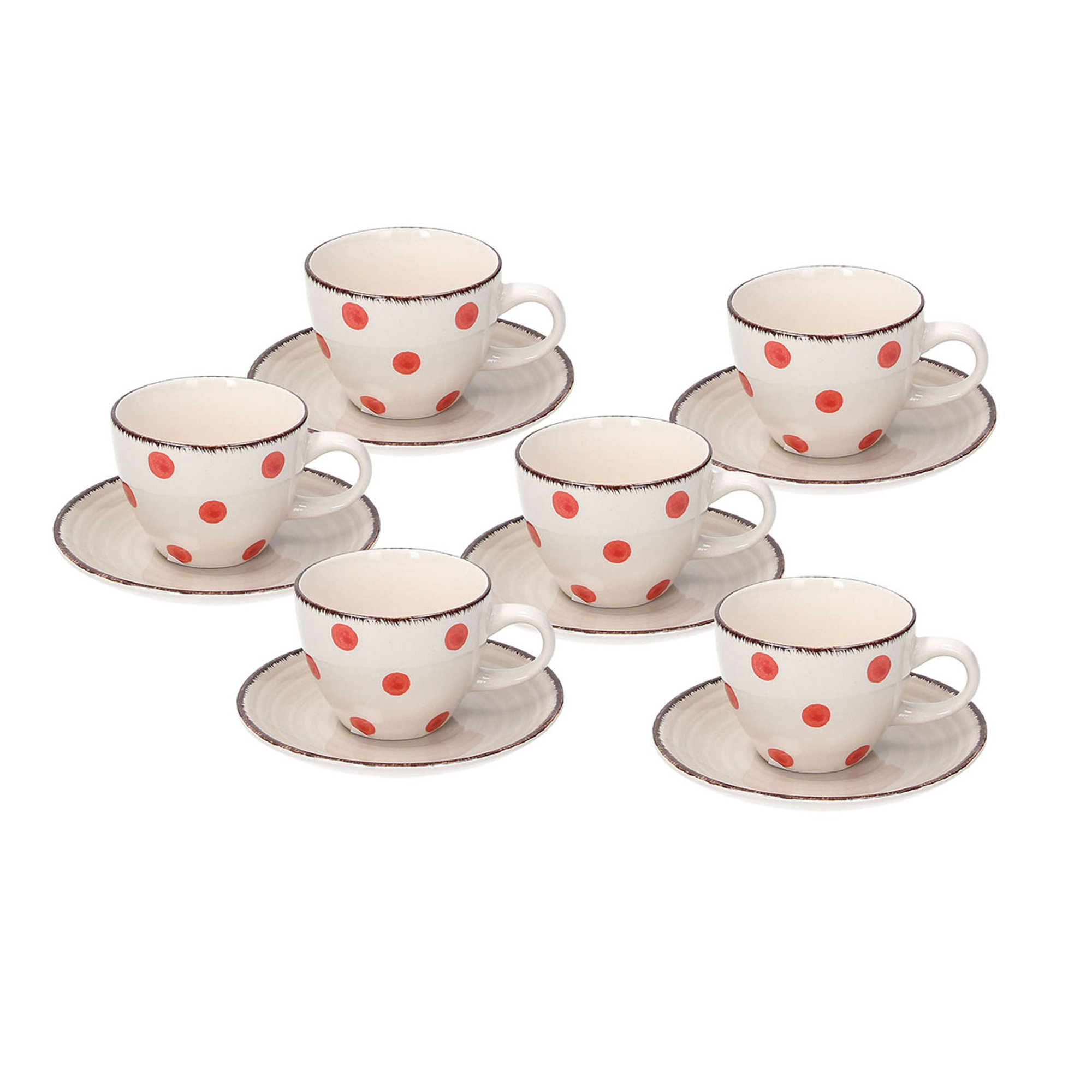 Set 6 tazze caffè louise hilde Tognana Natale vista0