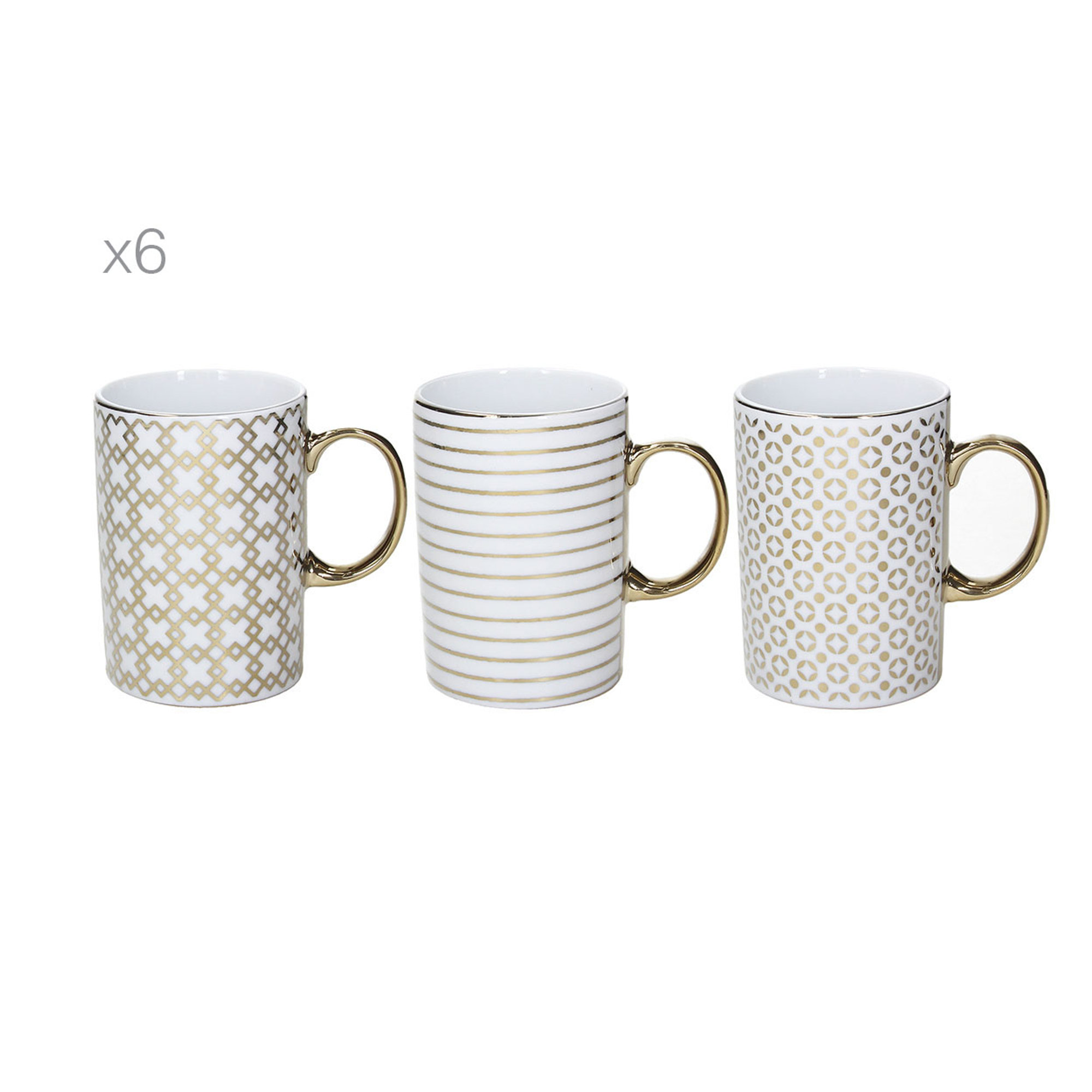 Set da 6 mug cc 330 natale empire Tognana Natale vista0