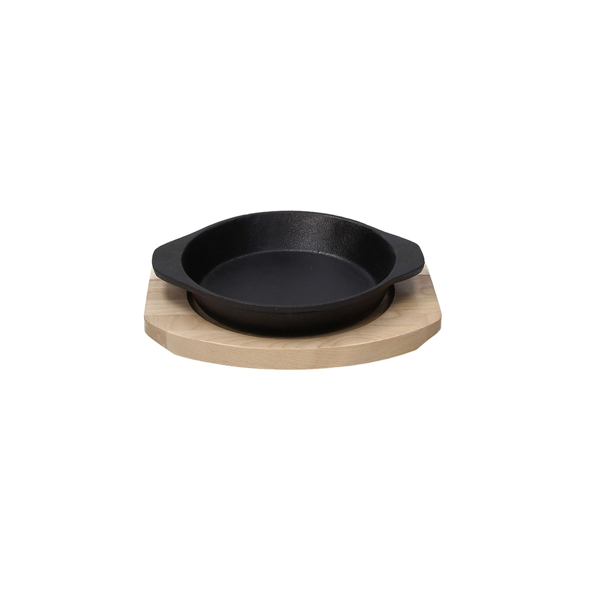 Tegame in ghisa Ø19 + sottopentola in legno fusion Tognana Natale vista0