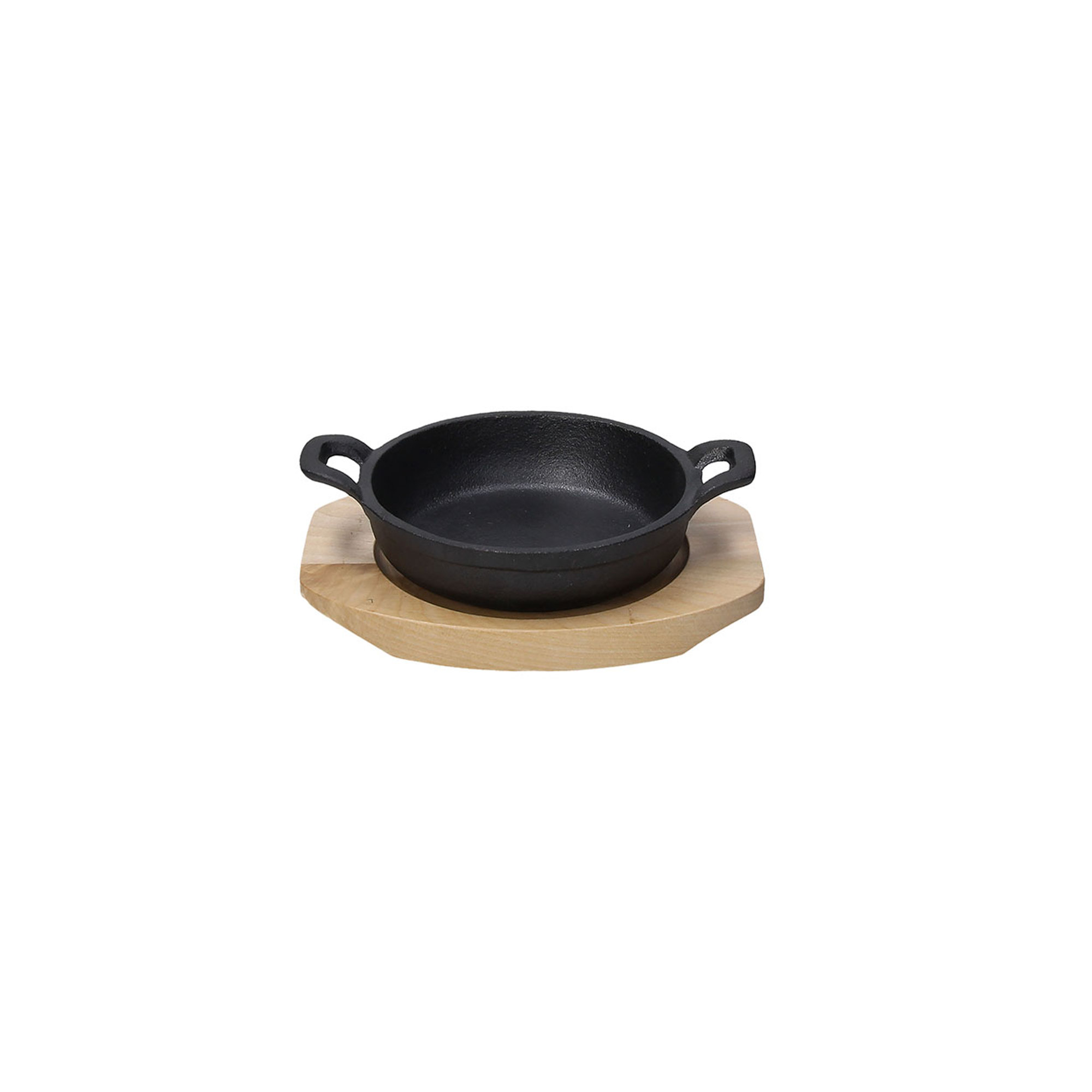 Tegame in ghisa Ø16,5 + sottopentola in legno fusion Tognana Natale vista0