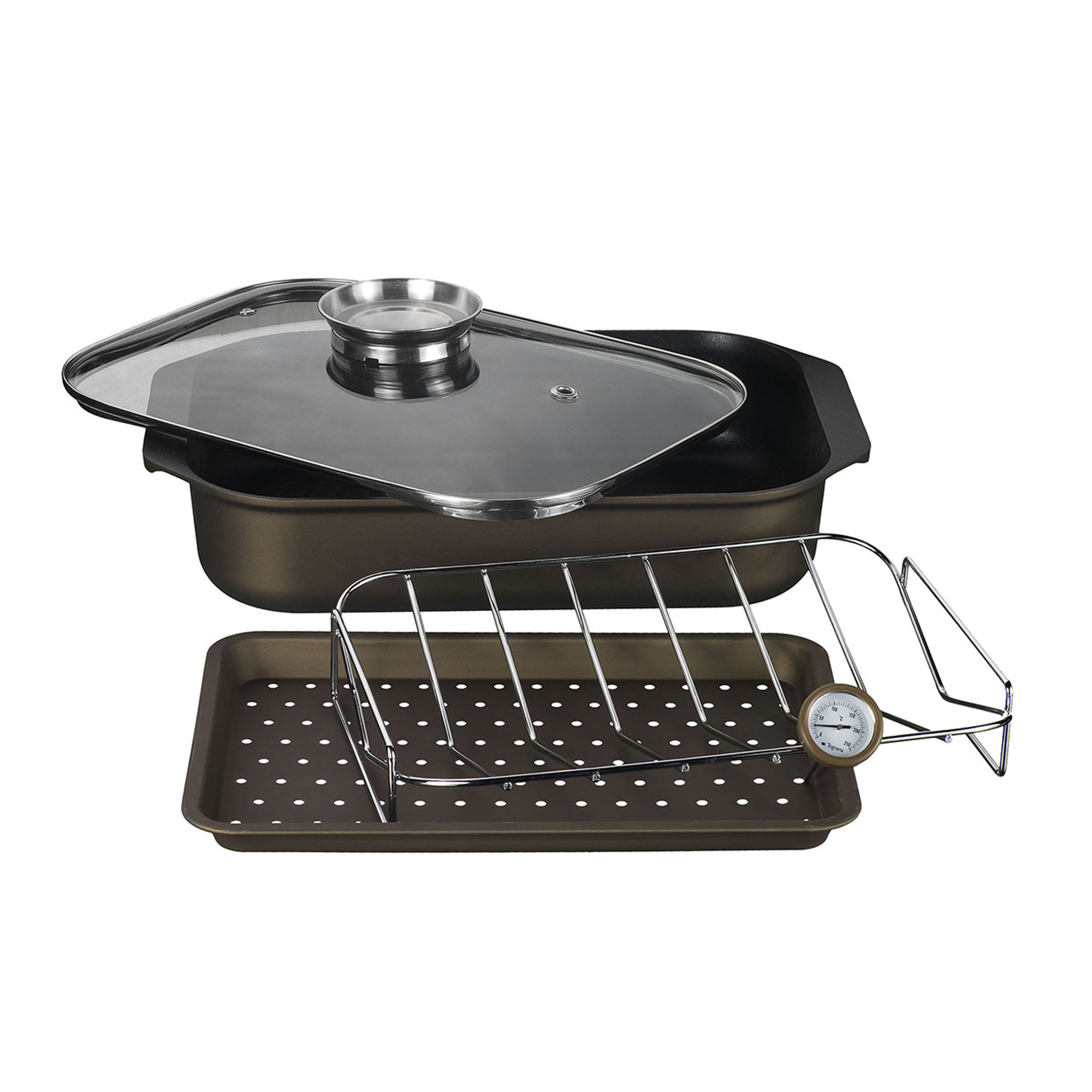 Set rostiera diamante bronzo Tognana Natale vista2