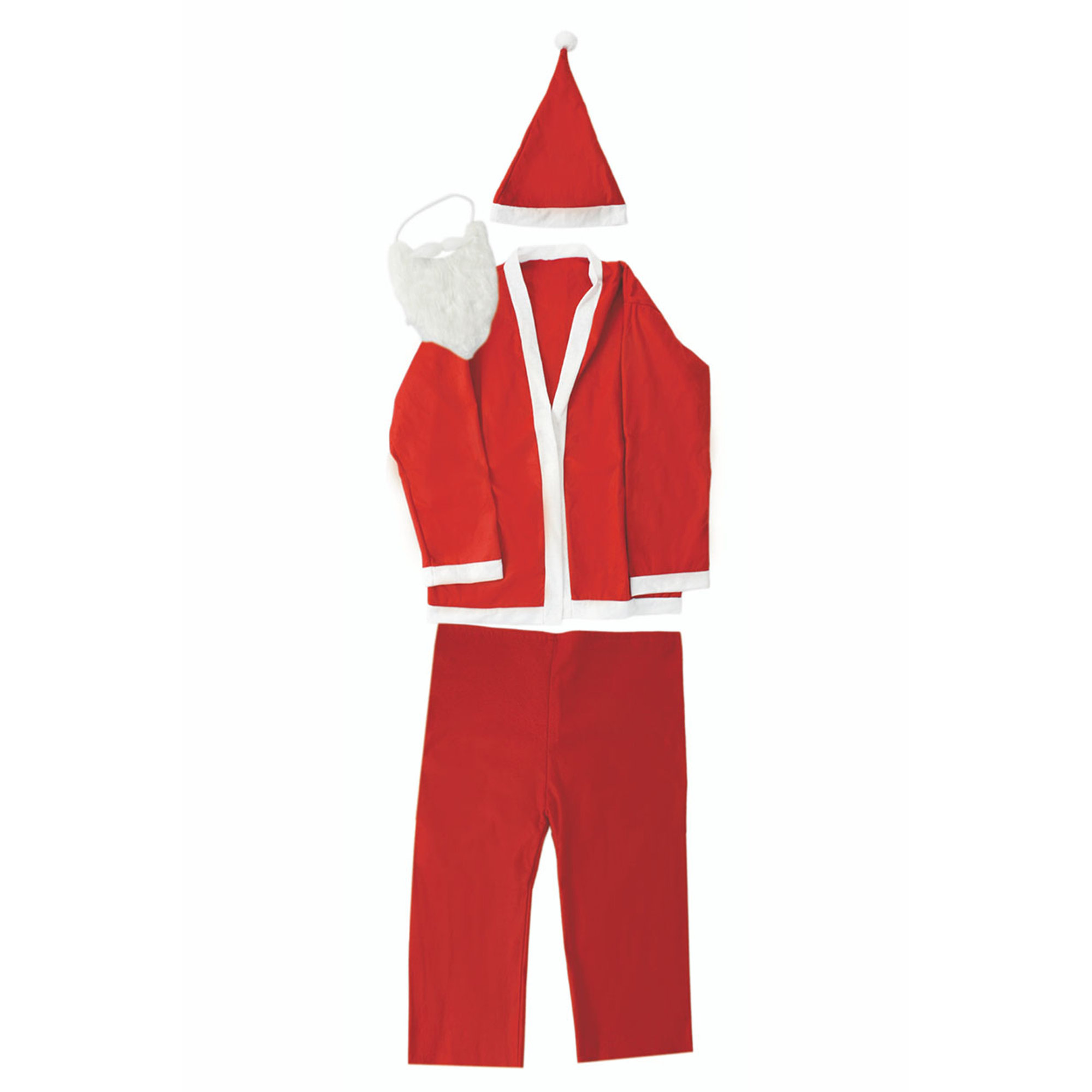 Completo costume Babbo Natale Feste a tavola vista0