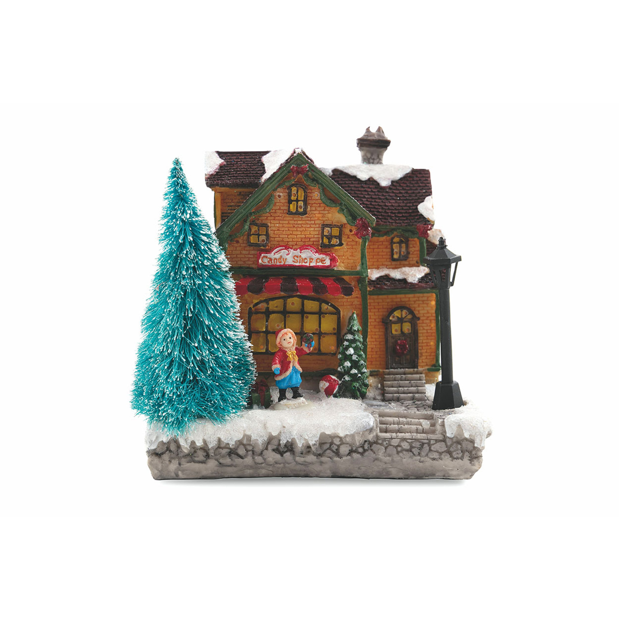Set 2 casetta luce led Feste a tavola vista3