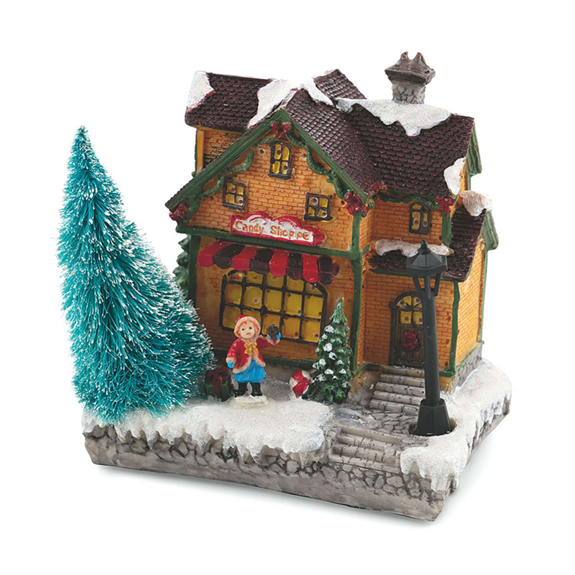 Set 2 casetta luce led Feste a tavola vista4