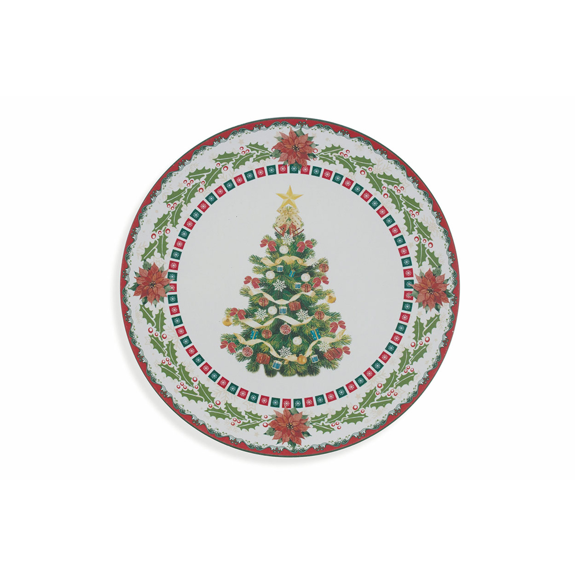 Set 6 sottopiatto xmas in plastica Feste a tavola vista4