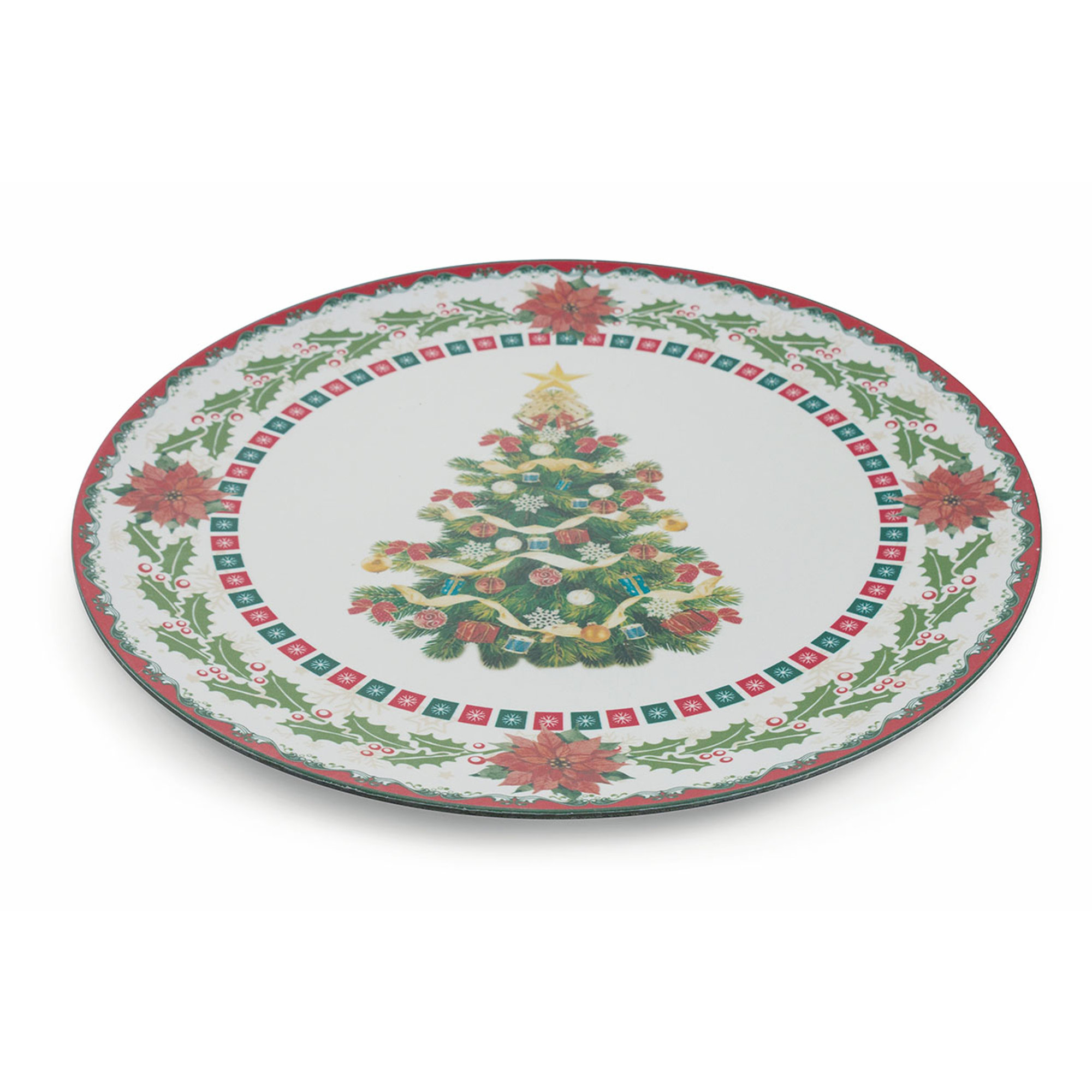 Set 6 sottopiatto xmas in plastica Feste a tavola vista9