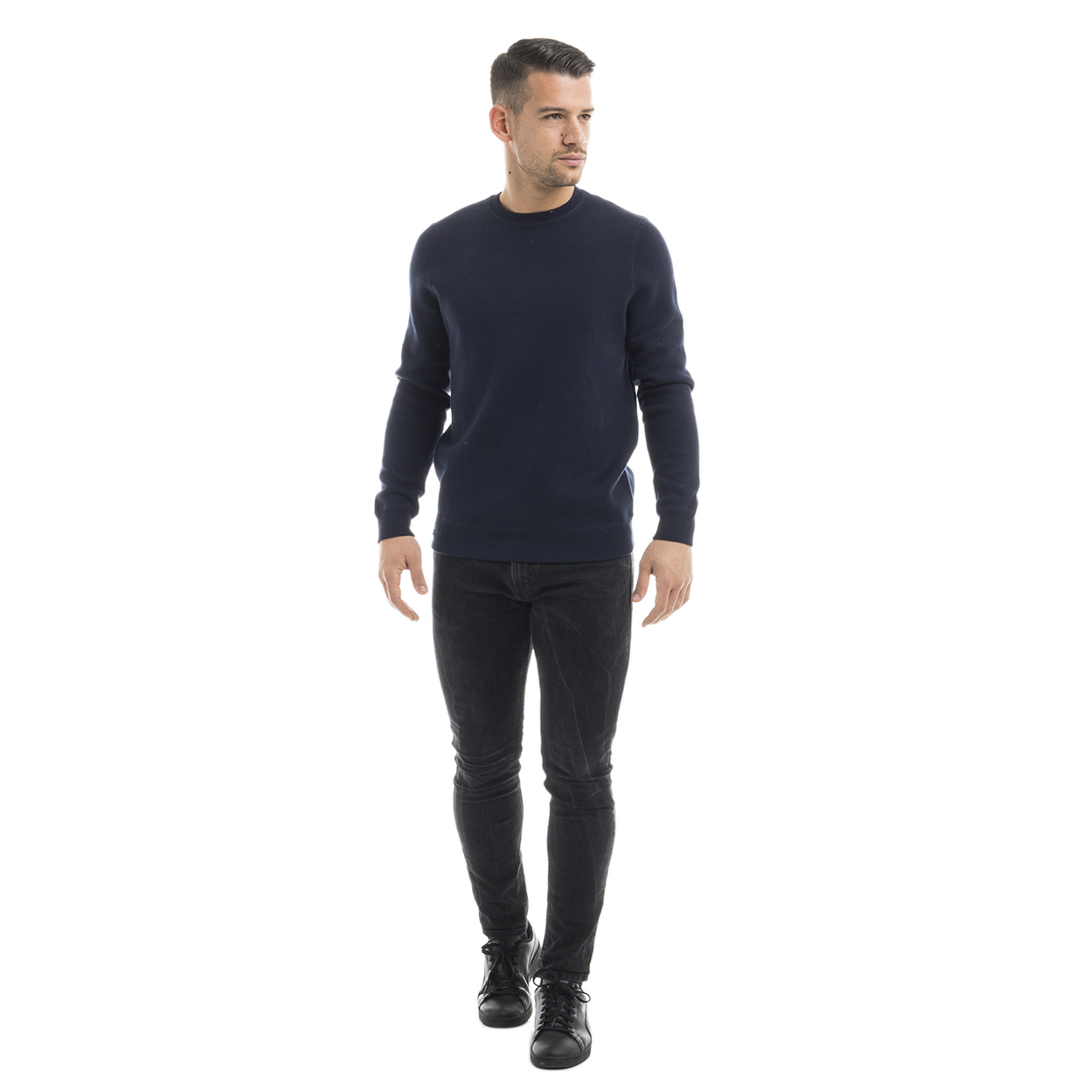 Pullover girocollo blu Lacoste vista3