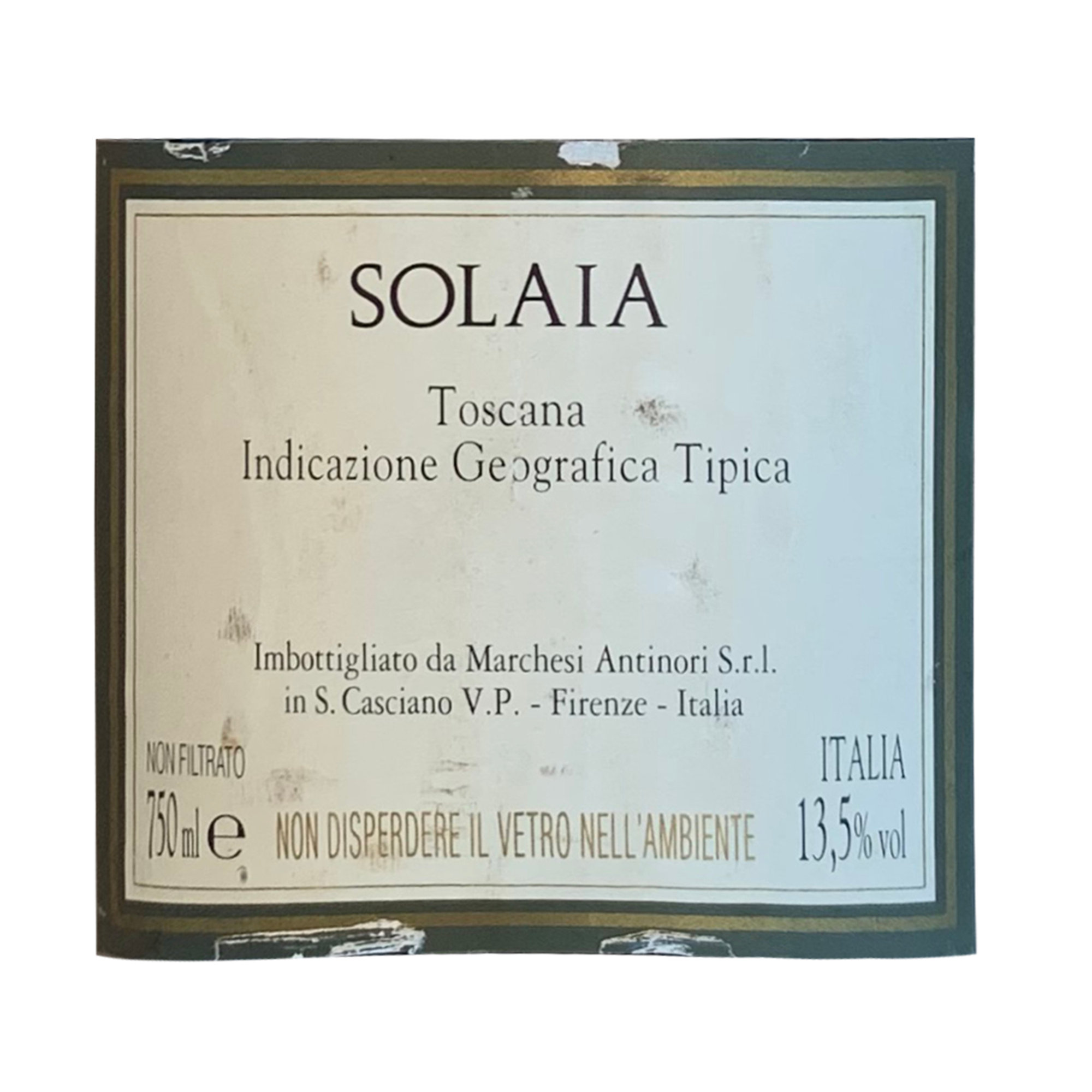1 bottiglia - "Solaia" 1999 Antinori vista1