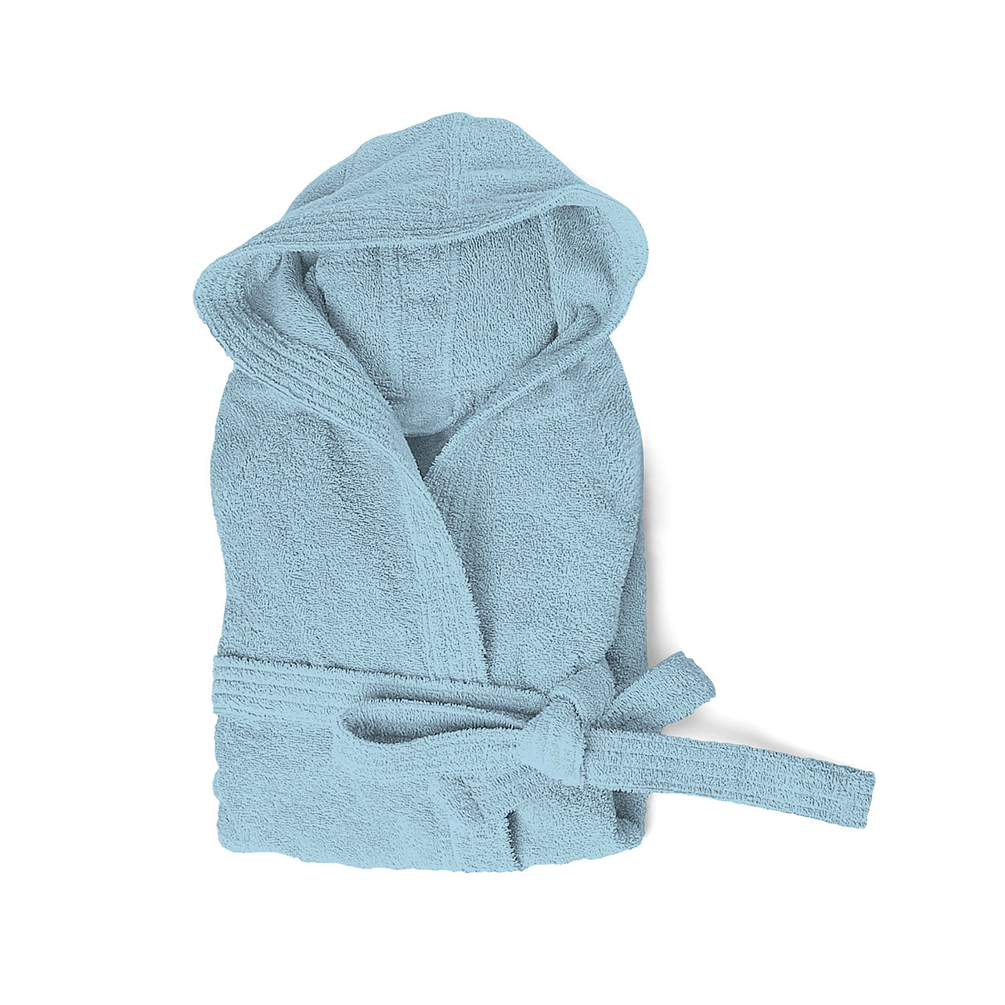 CLOE Accappatoio in Spugna 100% cotone, azzurro Avvolgente cotone vista0