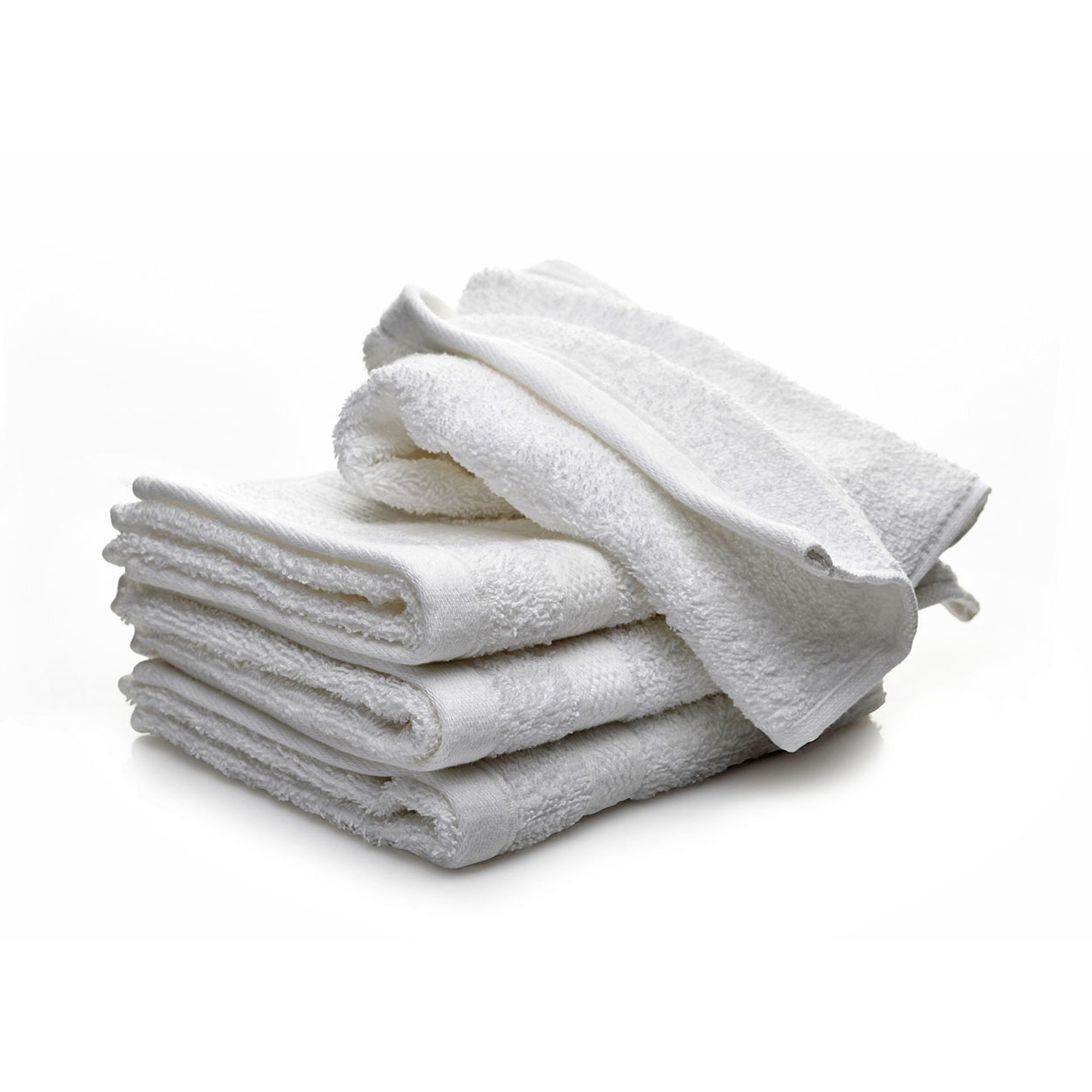 MB HOME Set spugna 100% cotone ospite+salvietta, bianco Avvolgente cotone vista0