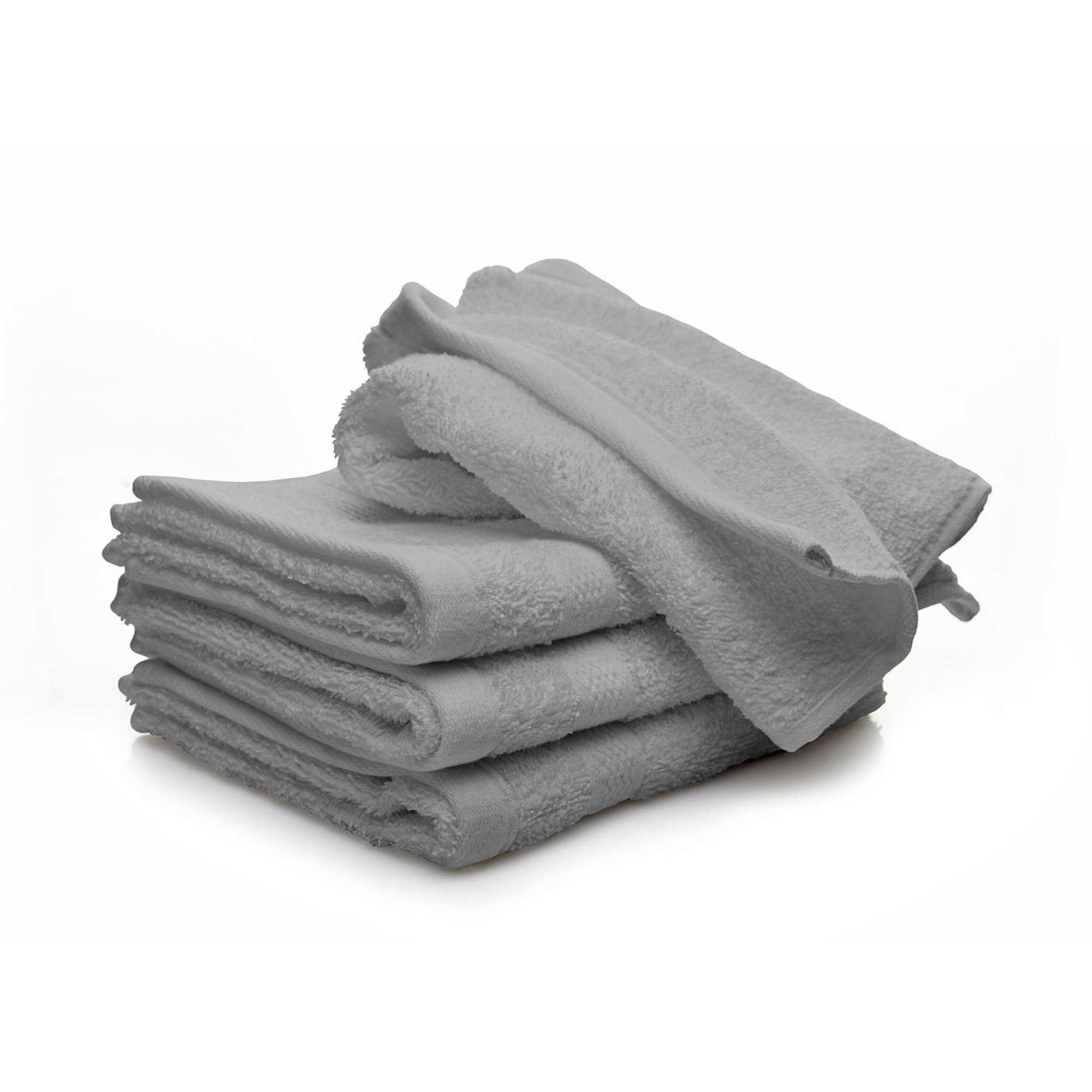 MB HOME Set spugna 100% cotone ospite+salvietta, grigio Avvolgente cotone vista0
