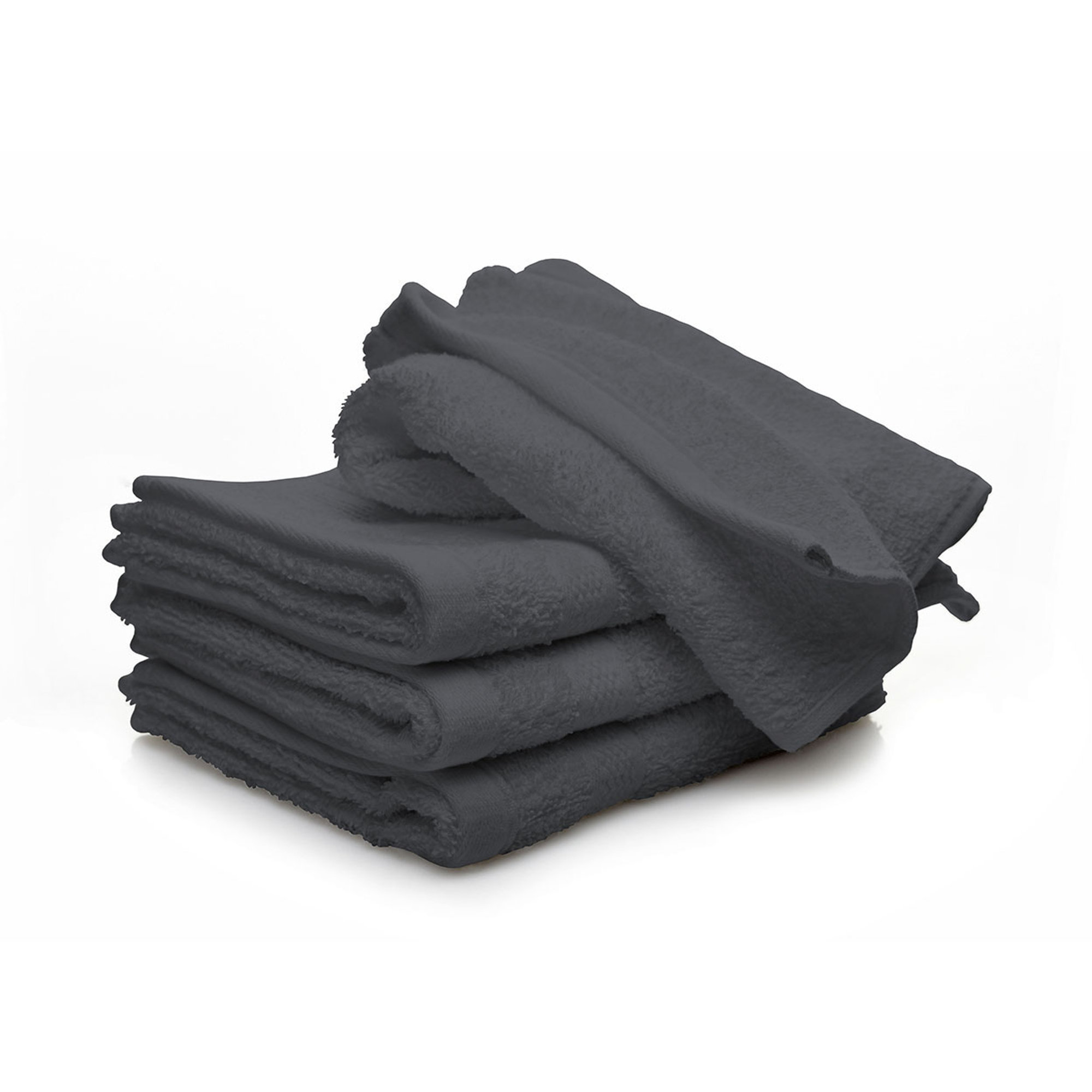 MB HOME Set spugna 100% cotone ospite+salvietta, fumo Avvolgente cotone vista0