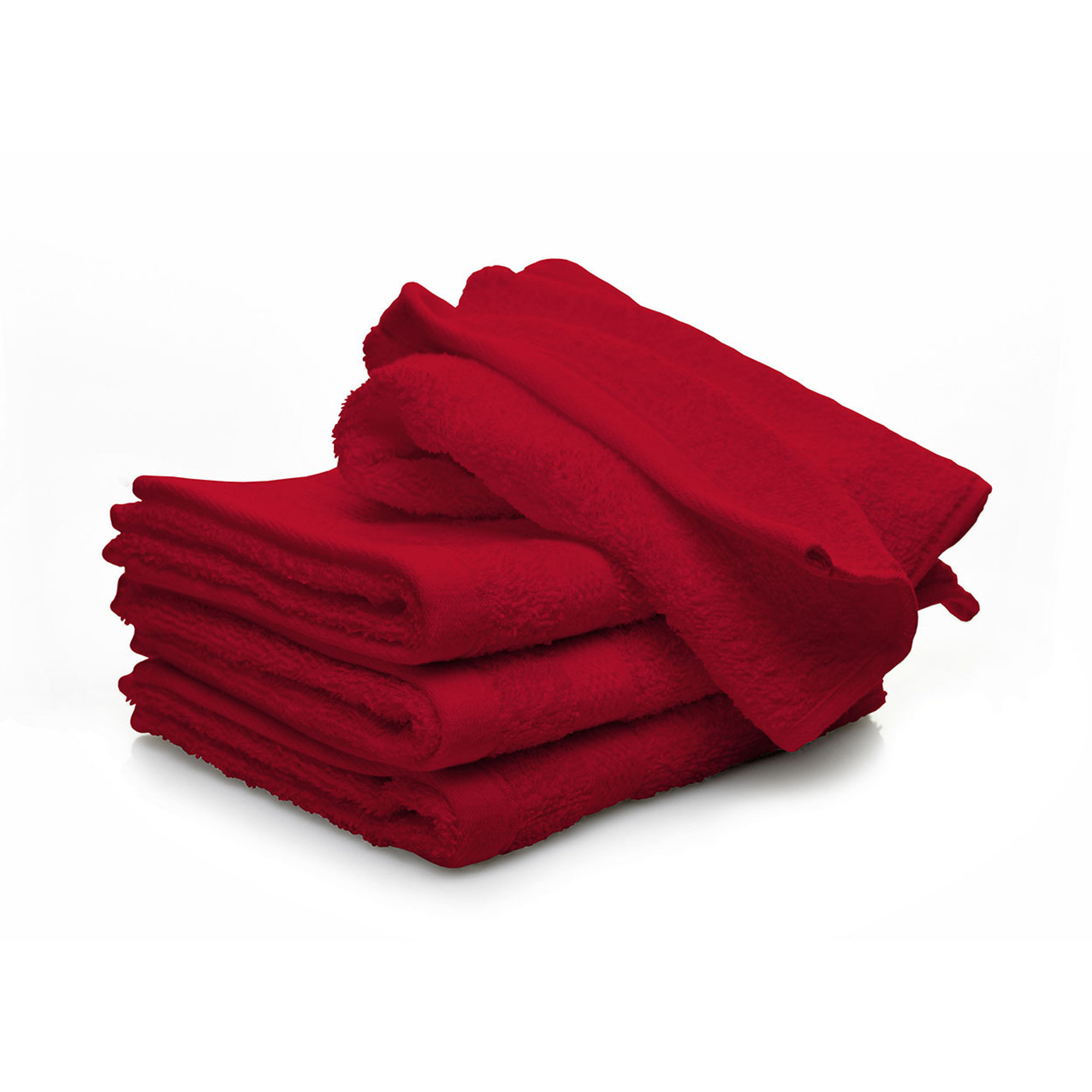 MB HOME Set spugna 100% cotone ospite+salvietta, bordeaux Avvolgente cotone vista0