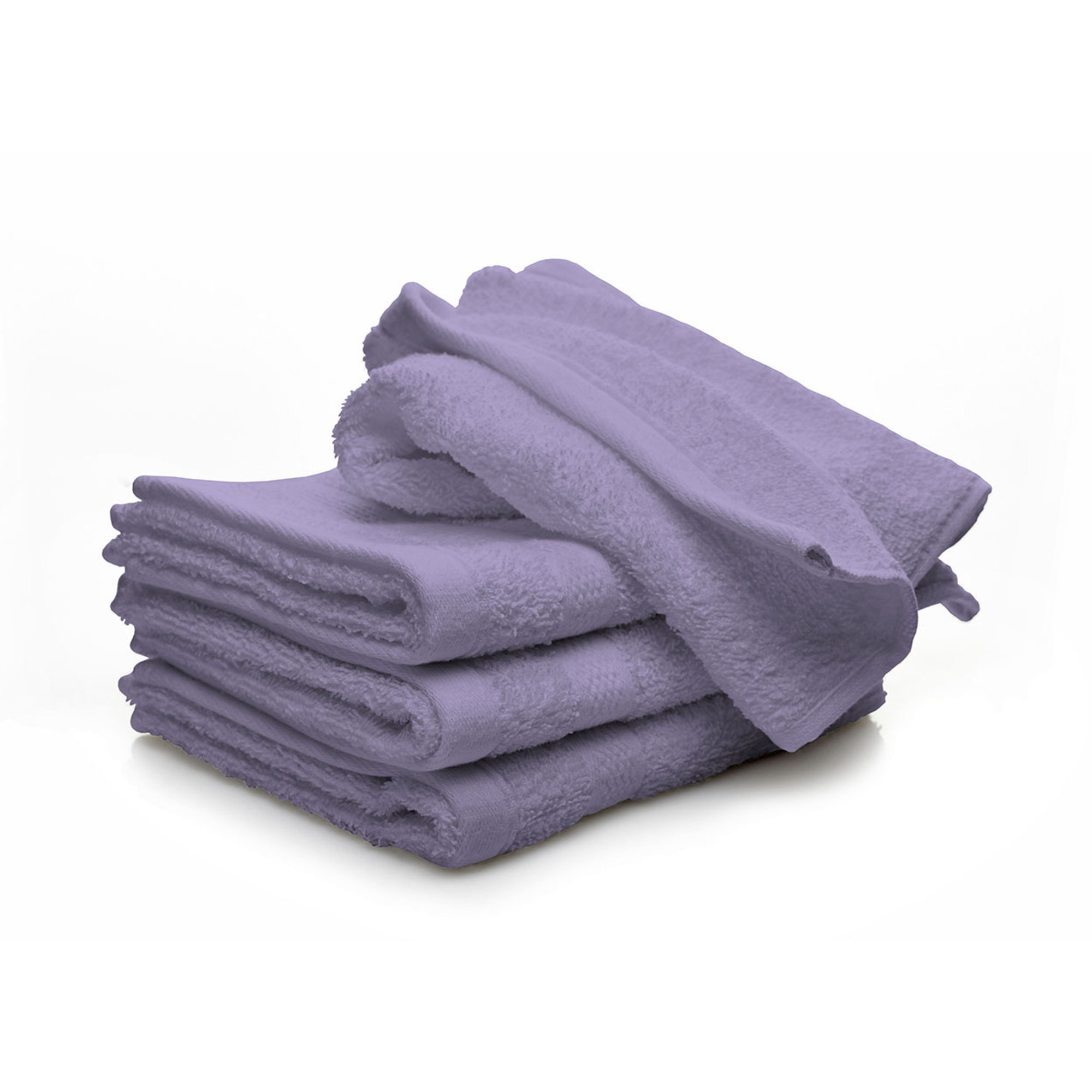 MB HOME Set spugna 100% cotone ospite+salvietta, lilla Avvolgente cotone vista0