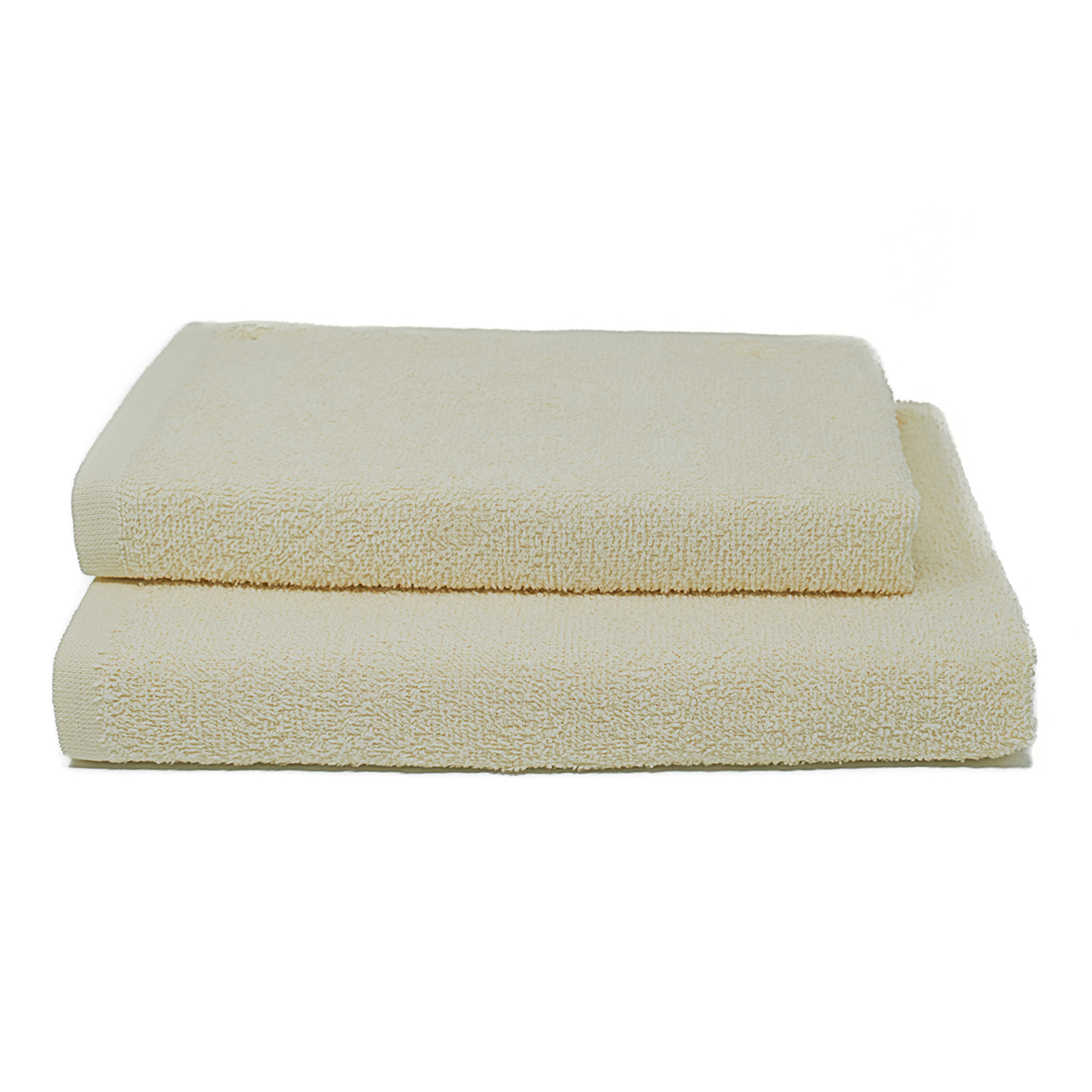 ERIKA Set spugna 100% cotone ospite+salvietta, crema Avvolgente cotone vista1